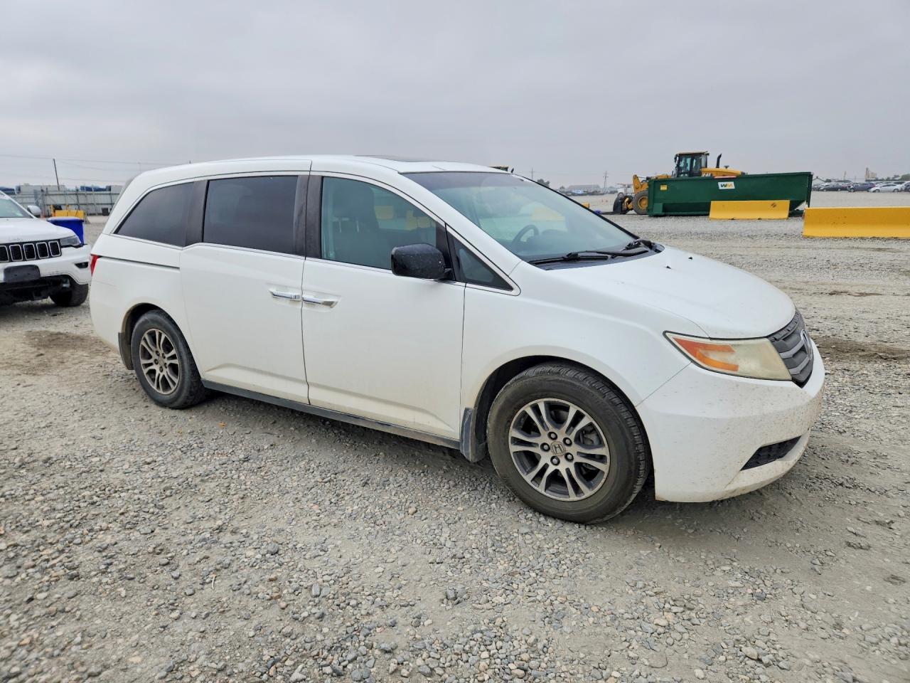 2011 Honda Odyssey Exl White vin: 5FNRL5H63BB032272