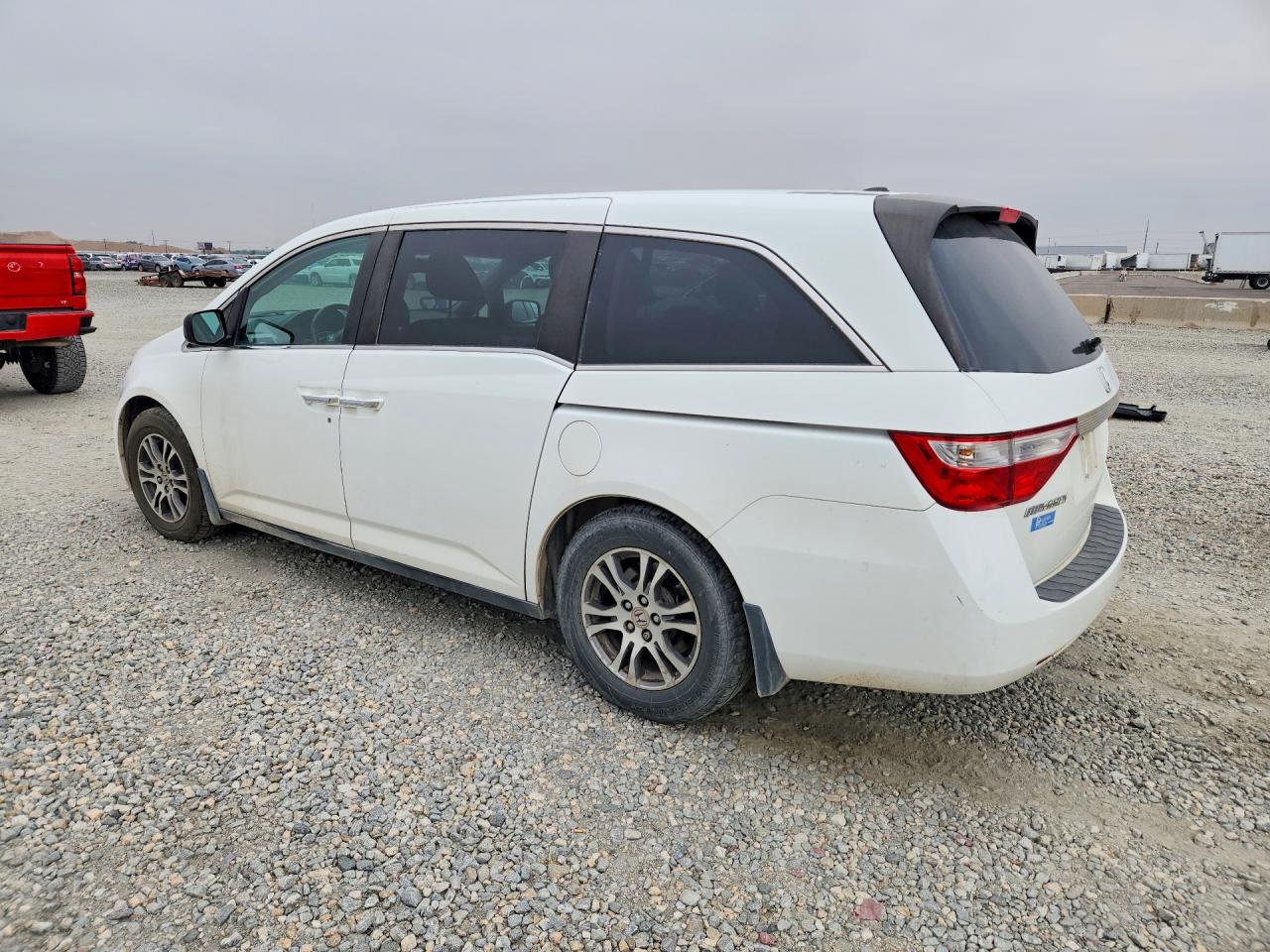 2011 Honda Odyssey Exl White vin: 5FNRL5H63BB032272