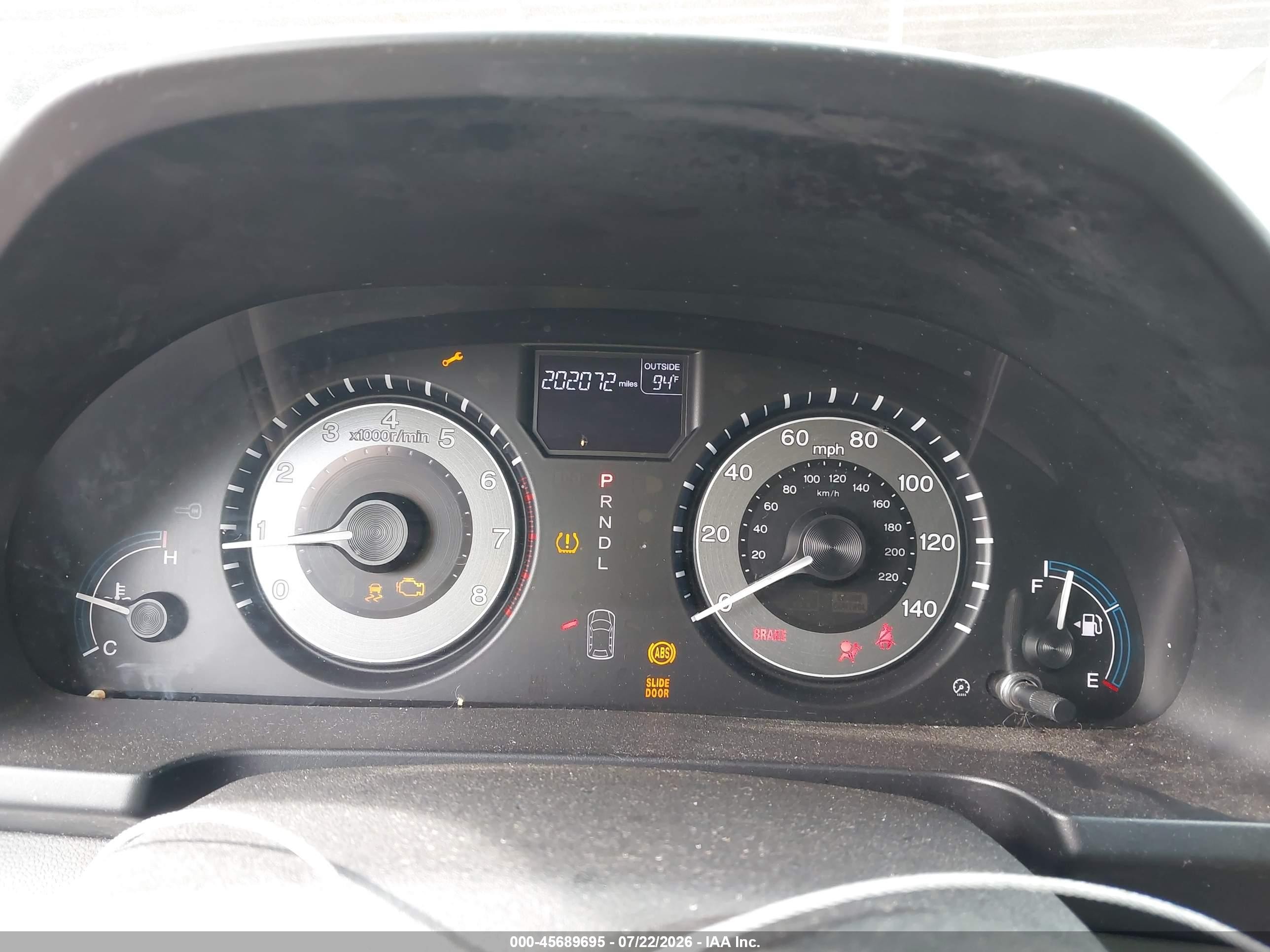 2011 Honda Odyssey Ex-l Gray vin: 5FNRL5H63BB054286