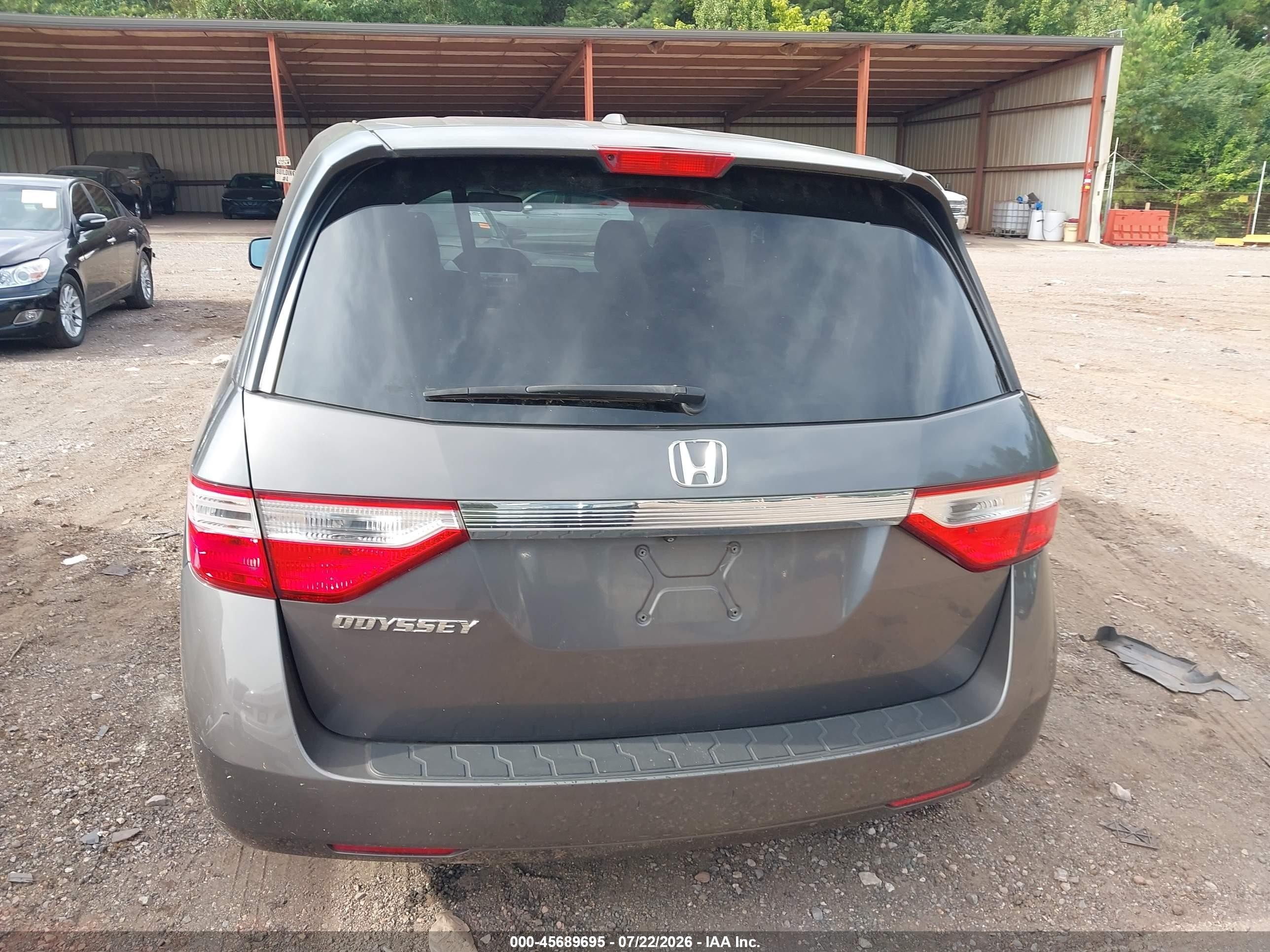 2011 Honda Odyssey Ex-l Gray vin: 5FNRL5H63BB054286
