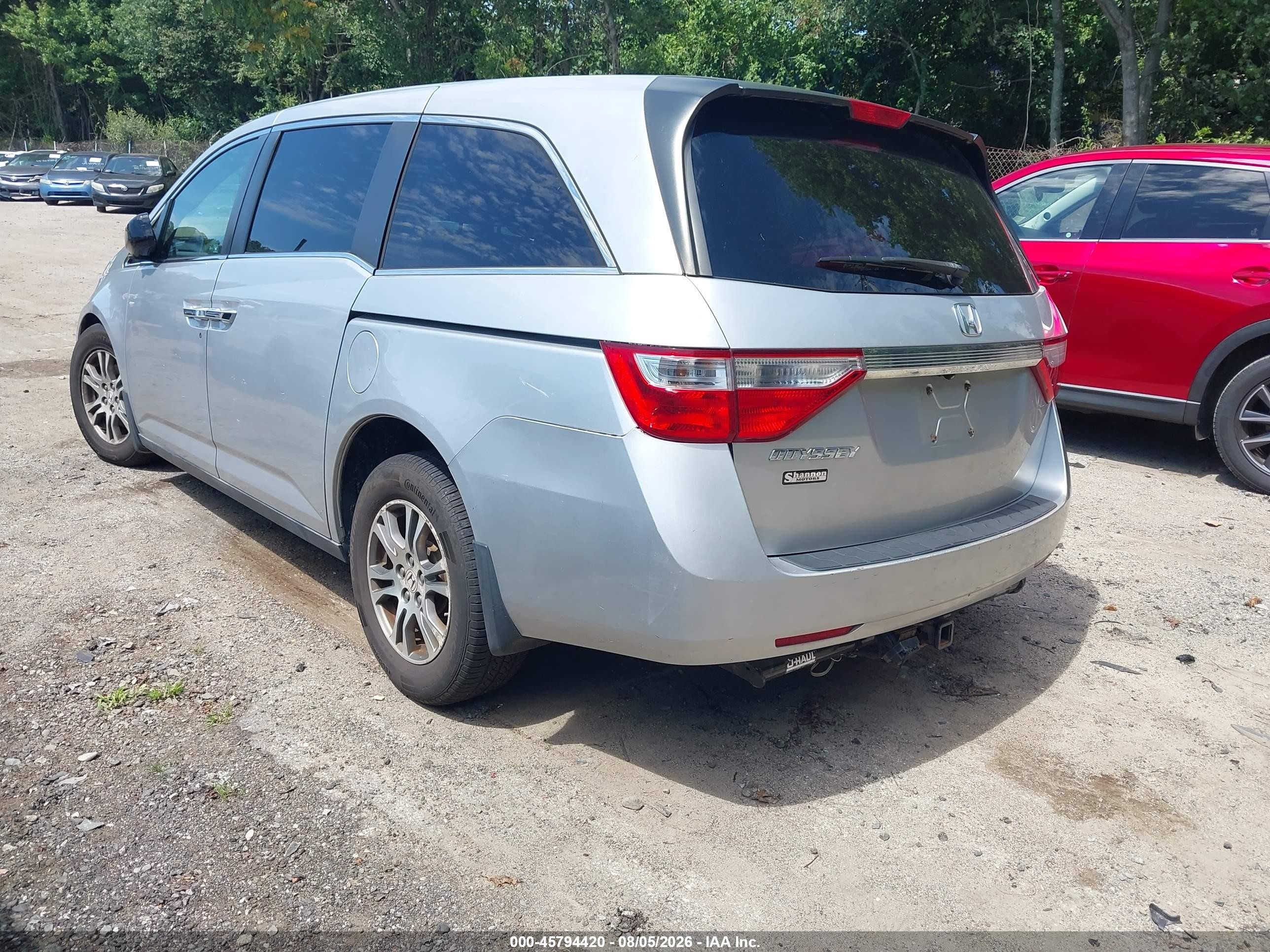 2011 Honda Odyssey Ex-l Silver vin: 5FNRL5H63BB058712