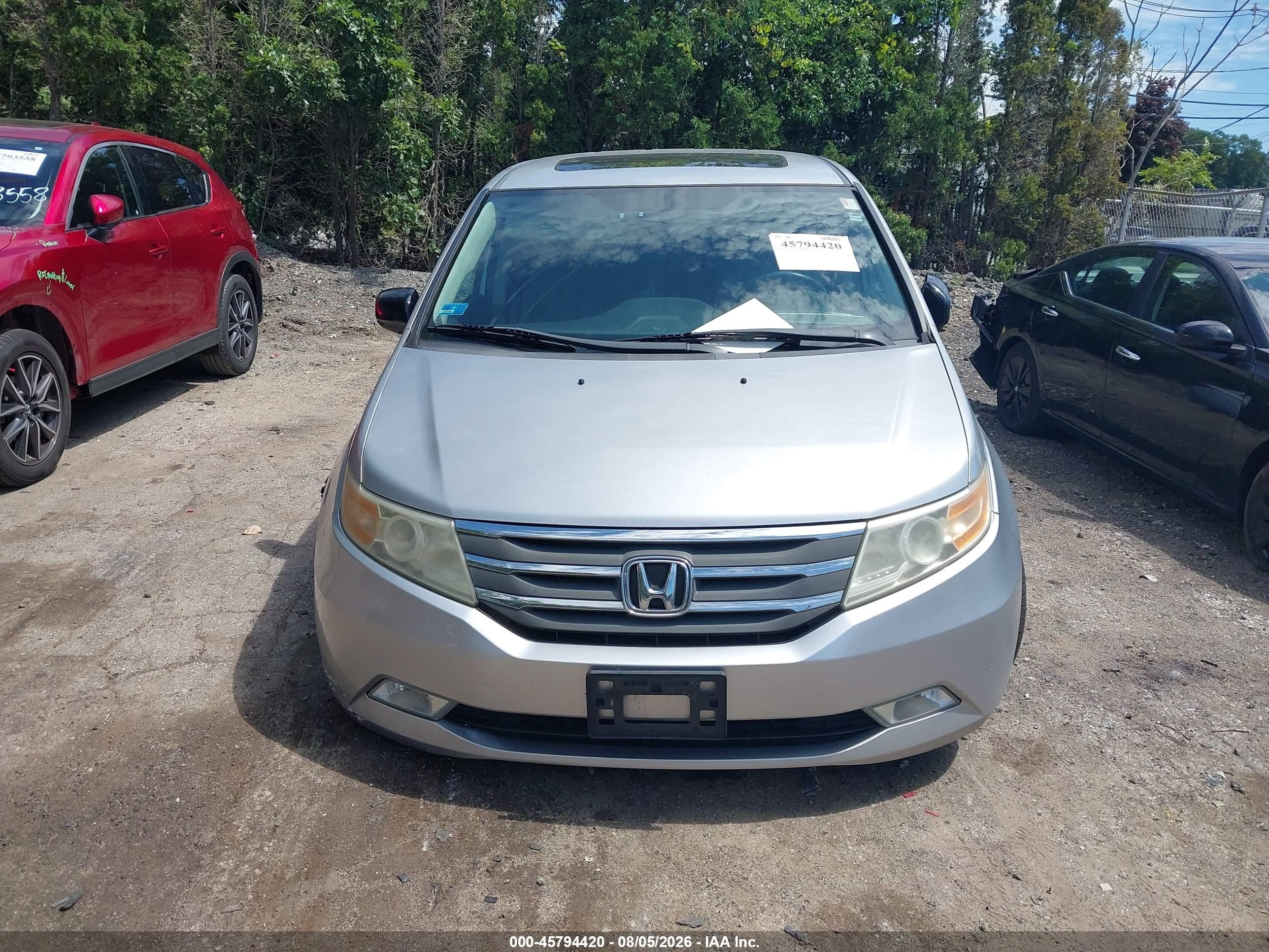 2011 Honda Odyssey Ex-l Silver vin: 5FNRL5H63BB058712