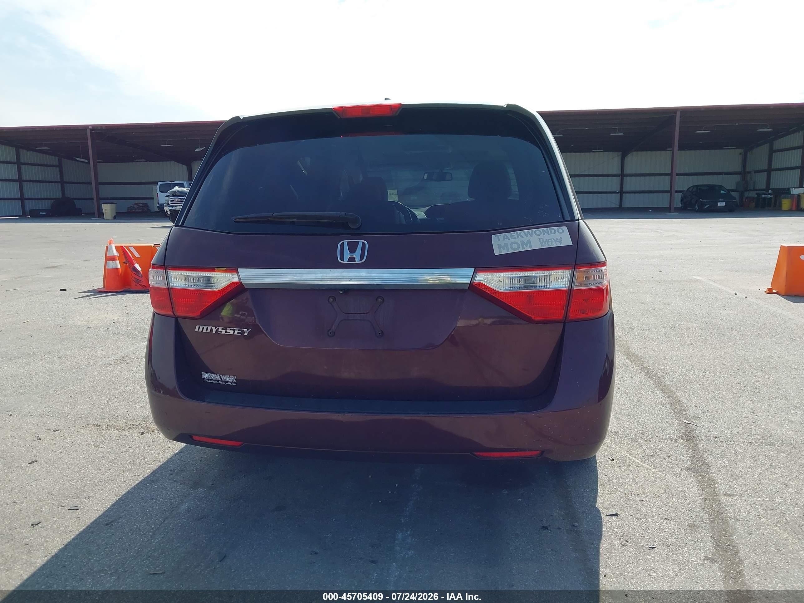 2011 Honda Odyssey Ex-l Red vin: 5FNRL5H63BB059598