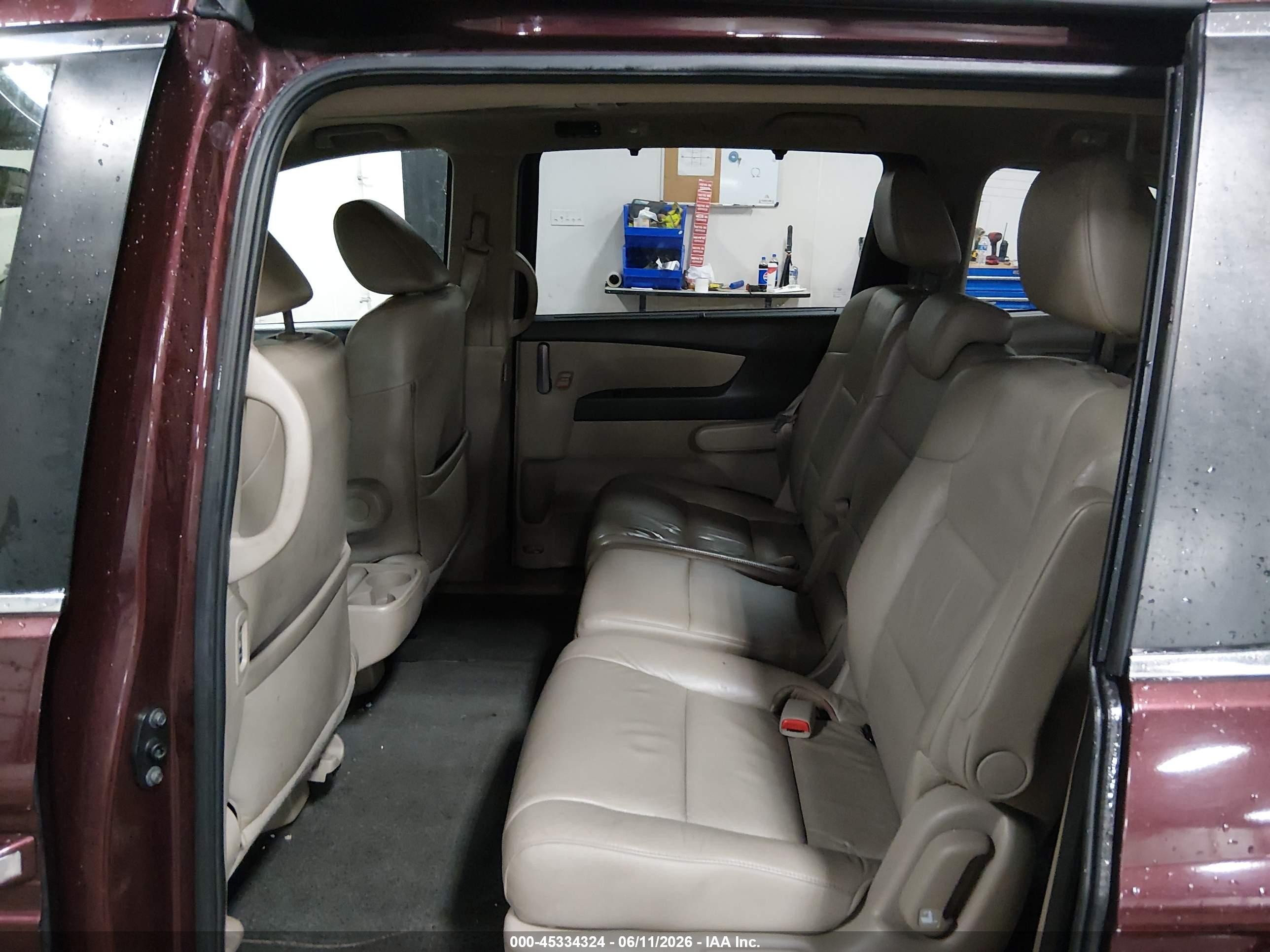 2011 Honda Odyssey Ex-l Maroon vin: 5FNRL5H63BB065398