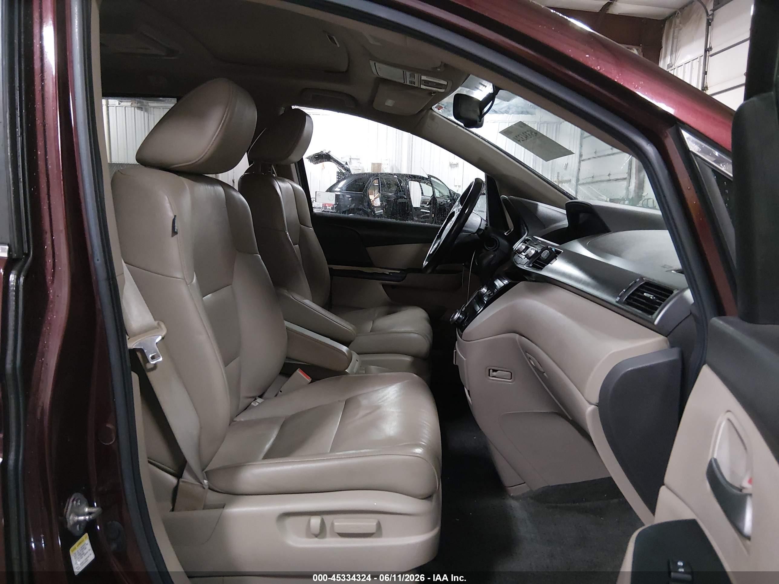 2011 Honda Odyssey Ex-l Maroon vin: 5FNRL5H63BB065398