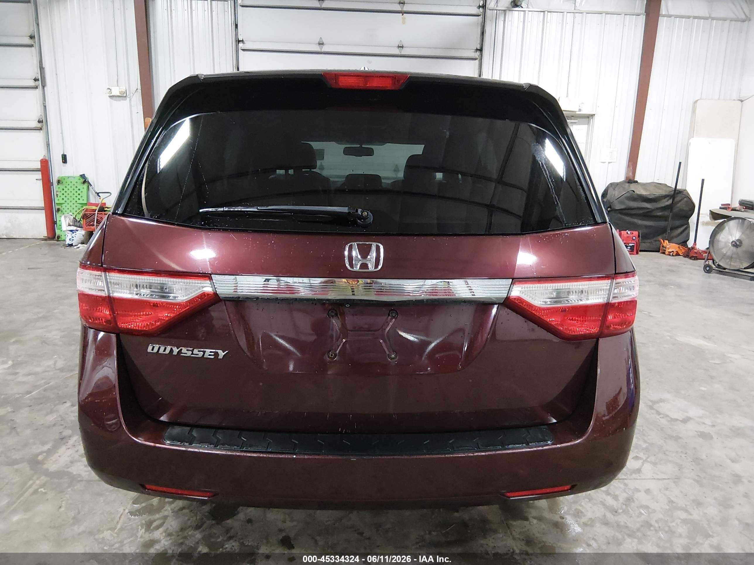 2011 Honda Odyssey Ex-l Maroon vin: 5FNRL5H63BB065398