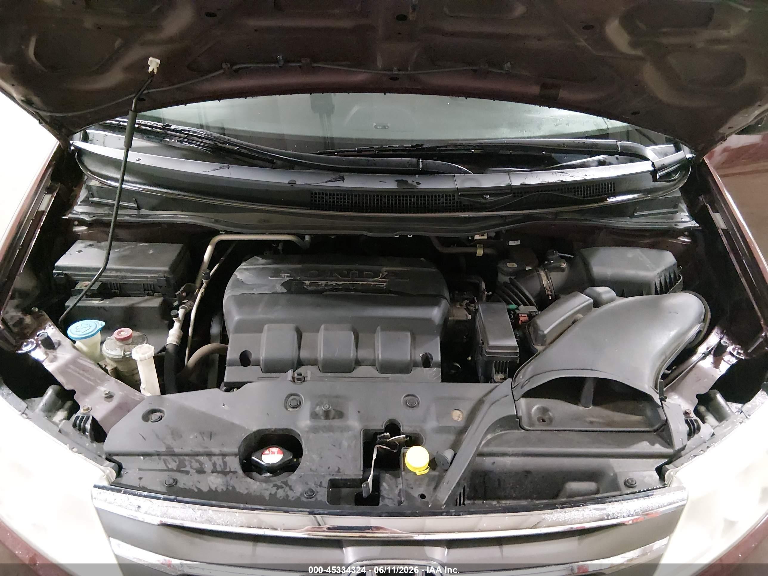 2011 Honda Odyssey Ex-l Maroon vin: 5FNRL5H63BB065398