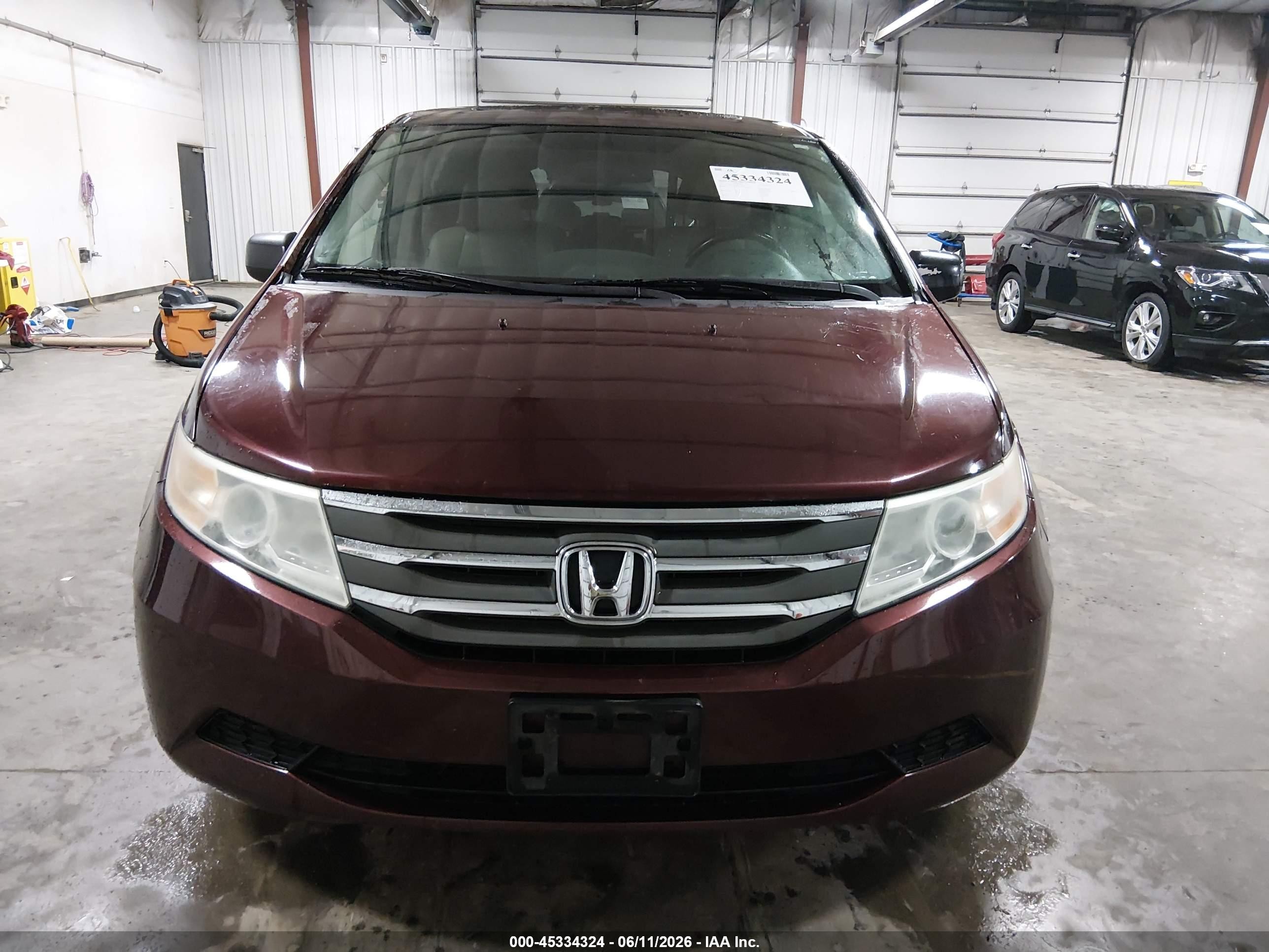 2011 Honda Odyssey Ex-l Maroon vin: 5FNRL5H63BB065398