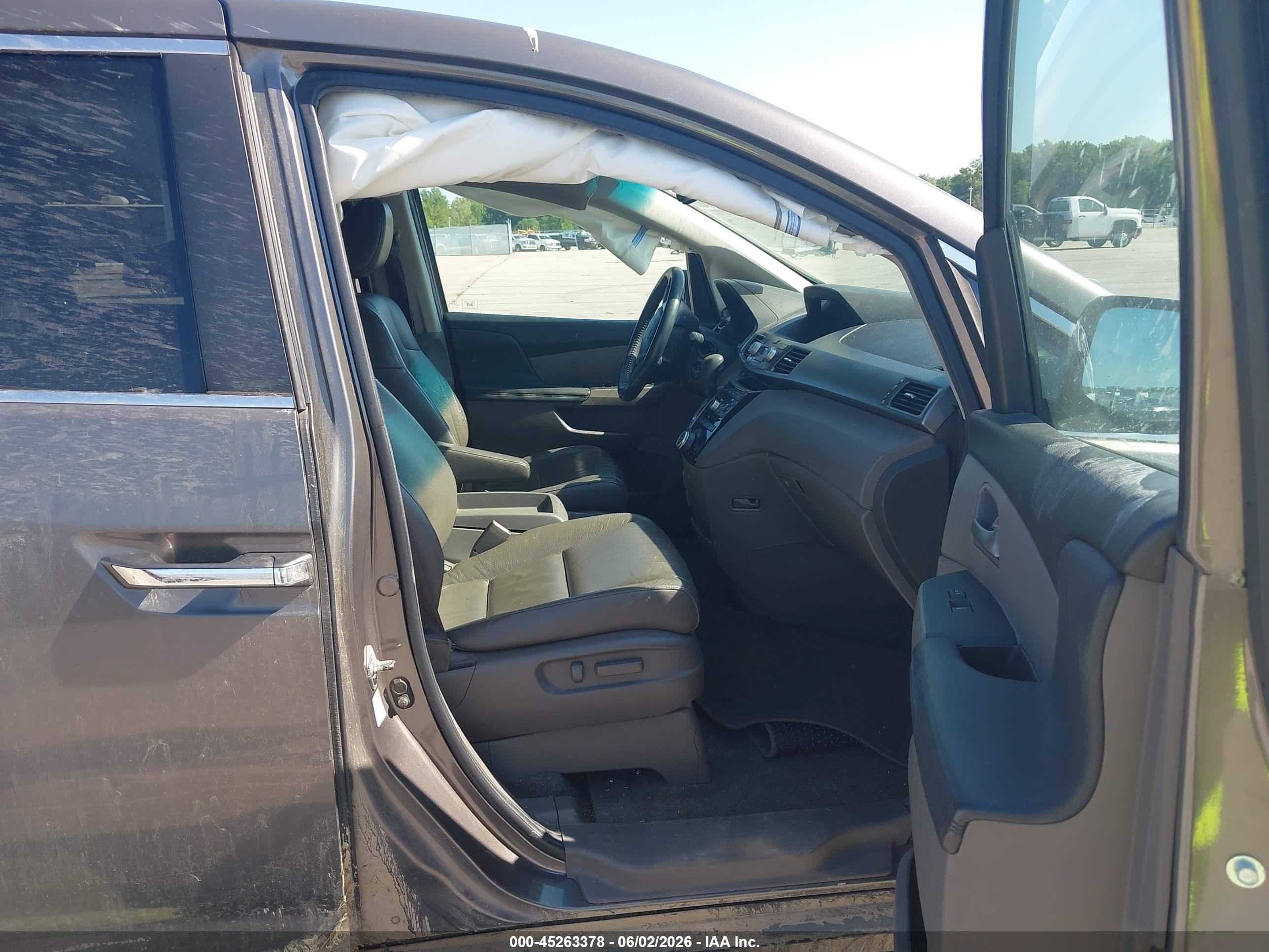 2011 Honda Odyssey Ex-l Gray vin: 5FNRL5H63BB066261