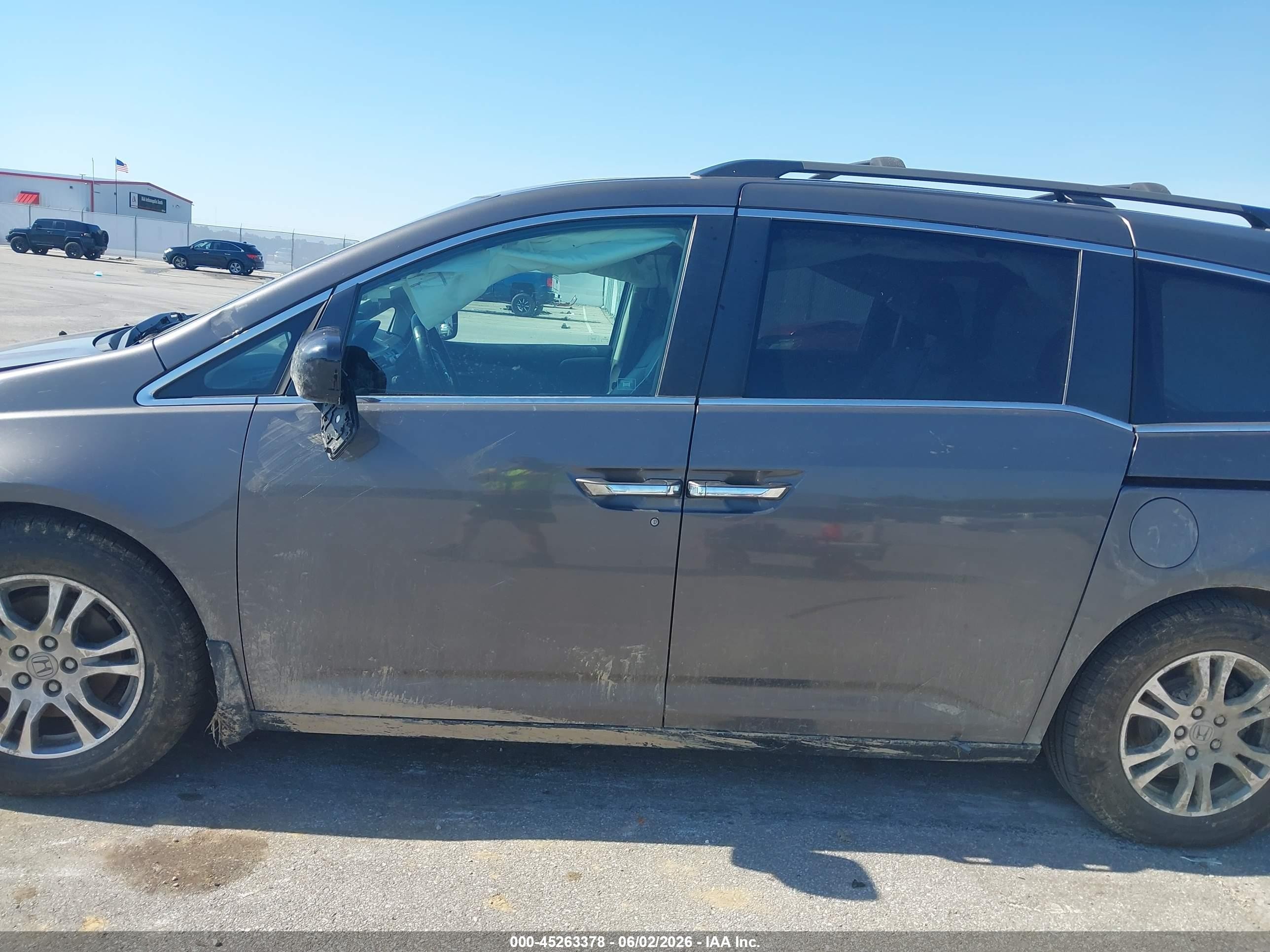 2011 Honda Odyssey Ex-l Gray vin: 5FNRL5H63BB066261