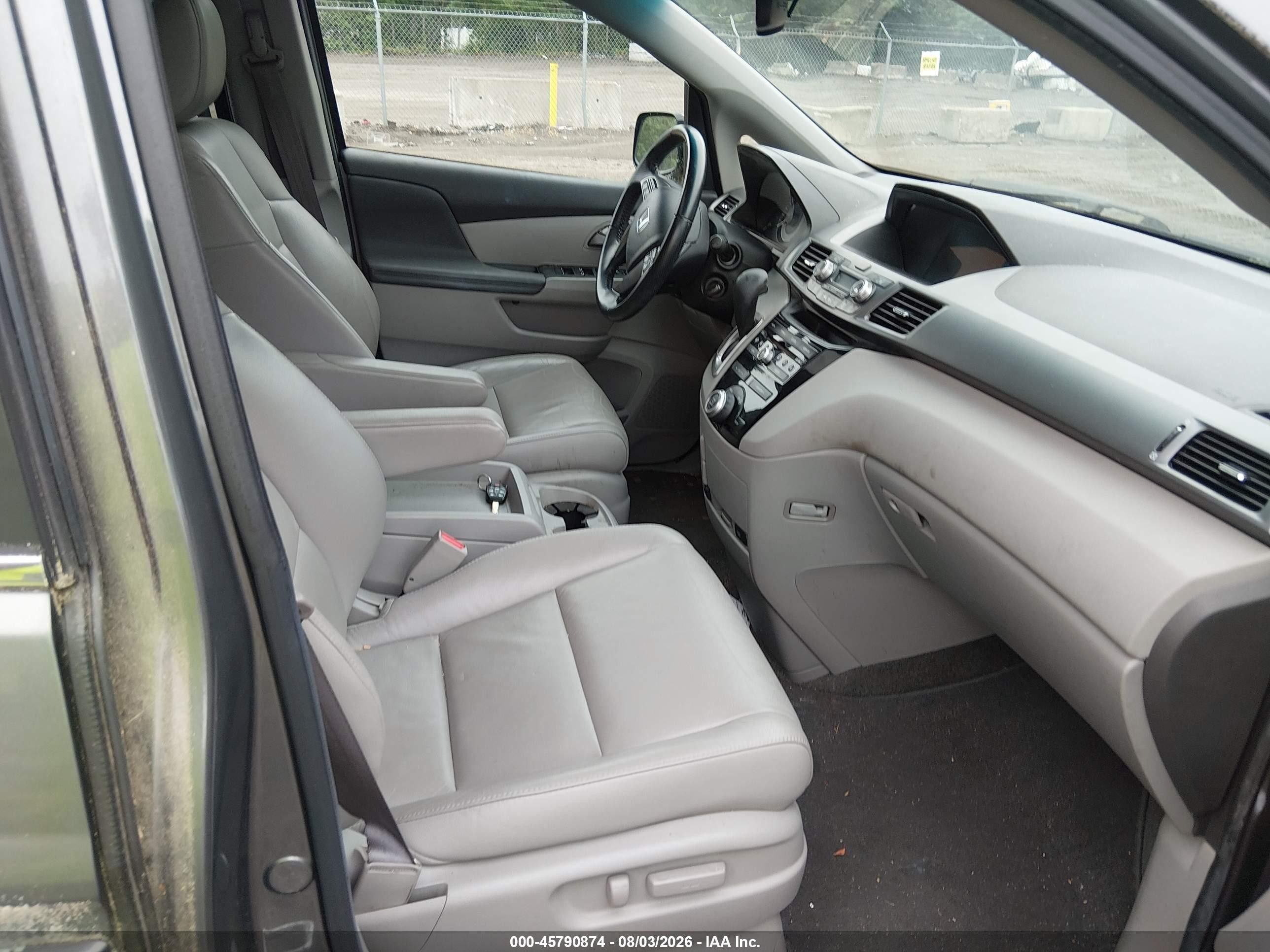2011 Honda Odyssey Ex-l Gray vin: 5FNRL5H63BB068429