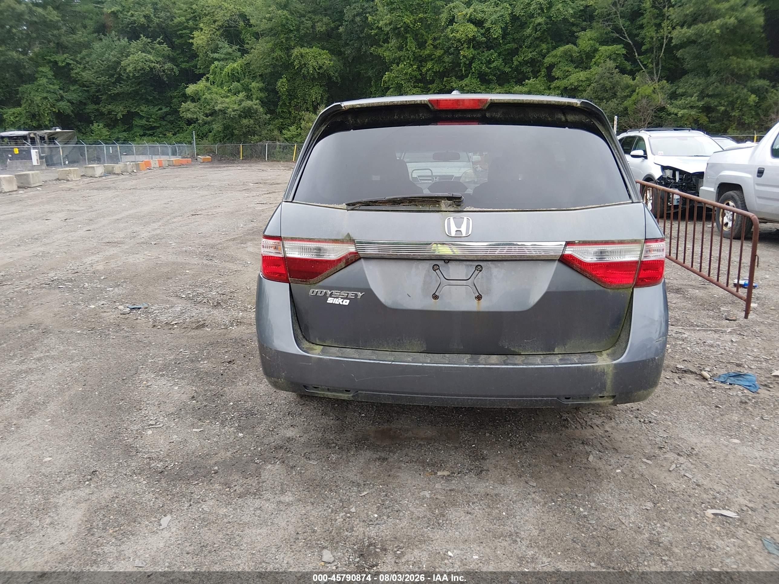 2011 Honda Odyssey Ex-l Gray vin: 5FNRL5H63BB068429