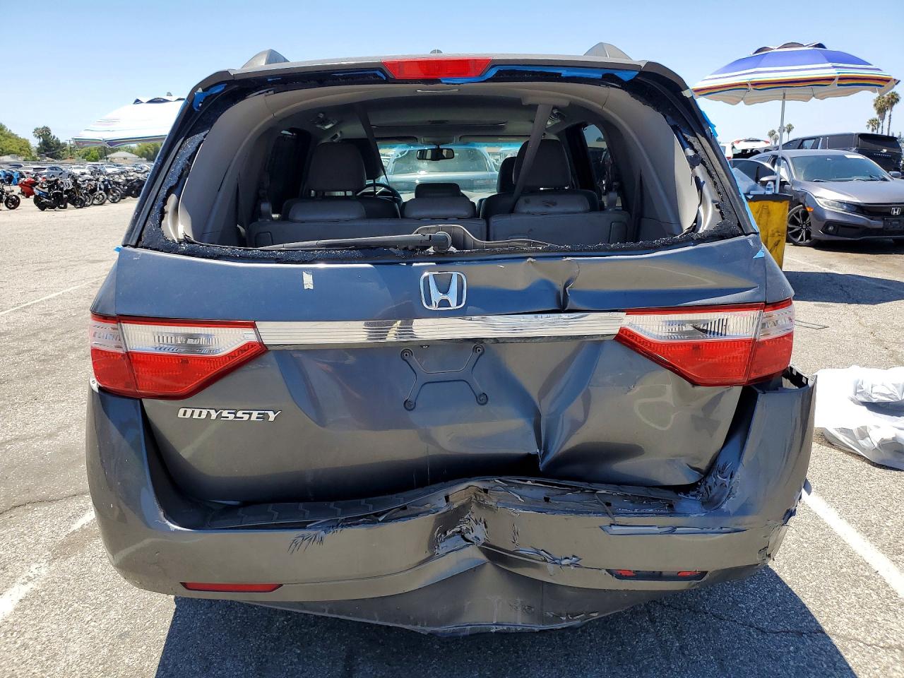 2011 Honda Odyssey Exl Gray vin: 5FNRL5H63BB085358