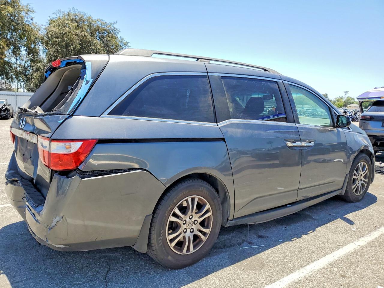2011 Honda Odyssey Exl Gray vin: 5FNRL5H63BB085358