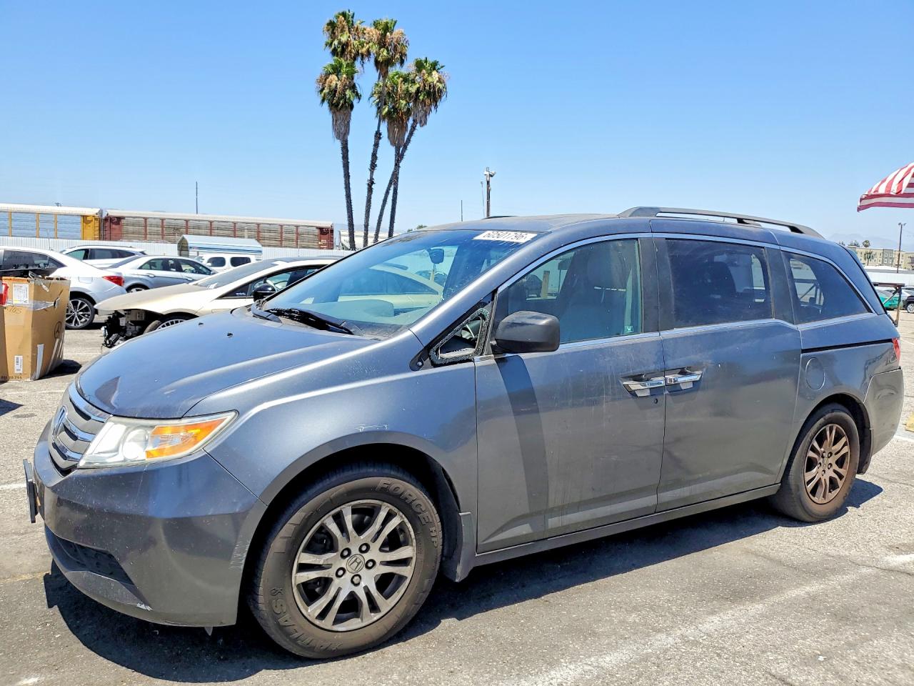 2011 Honda Odyssey Exl Gray vin: 5FNRL5H63BB085358