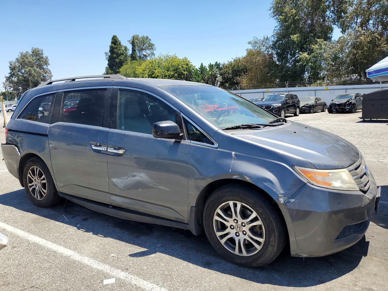 2011 Honda Odyssey Exl Gray vin: 5FNRL5H63BB085358
