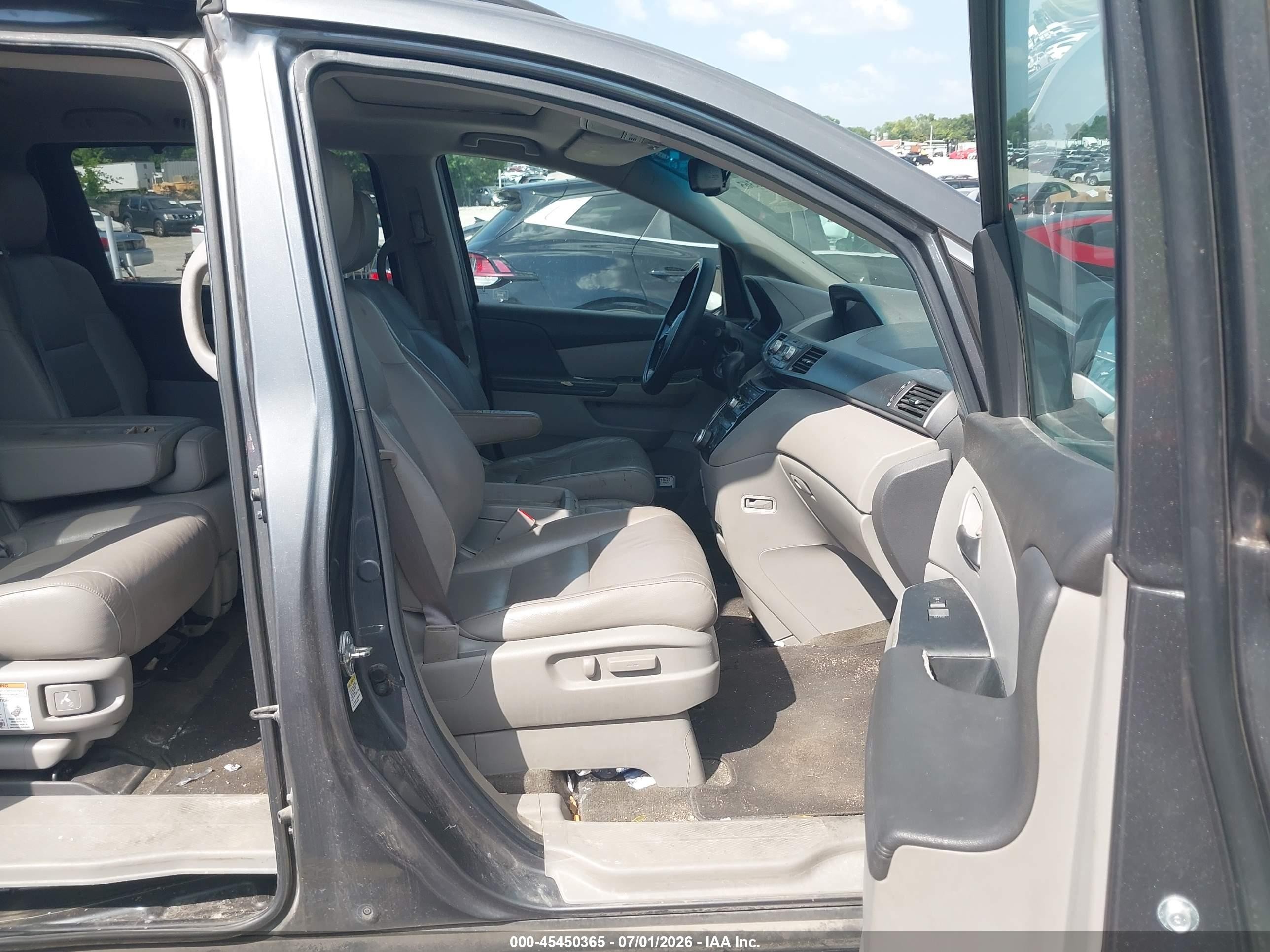 2011 Honda Odyssey Ex-l Gray vin: 5FNRL5H63BB085392