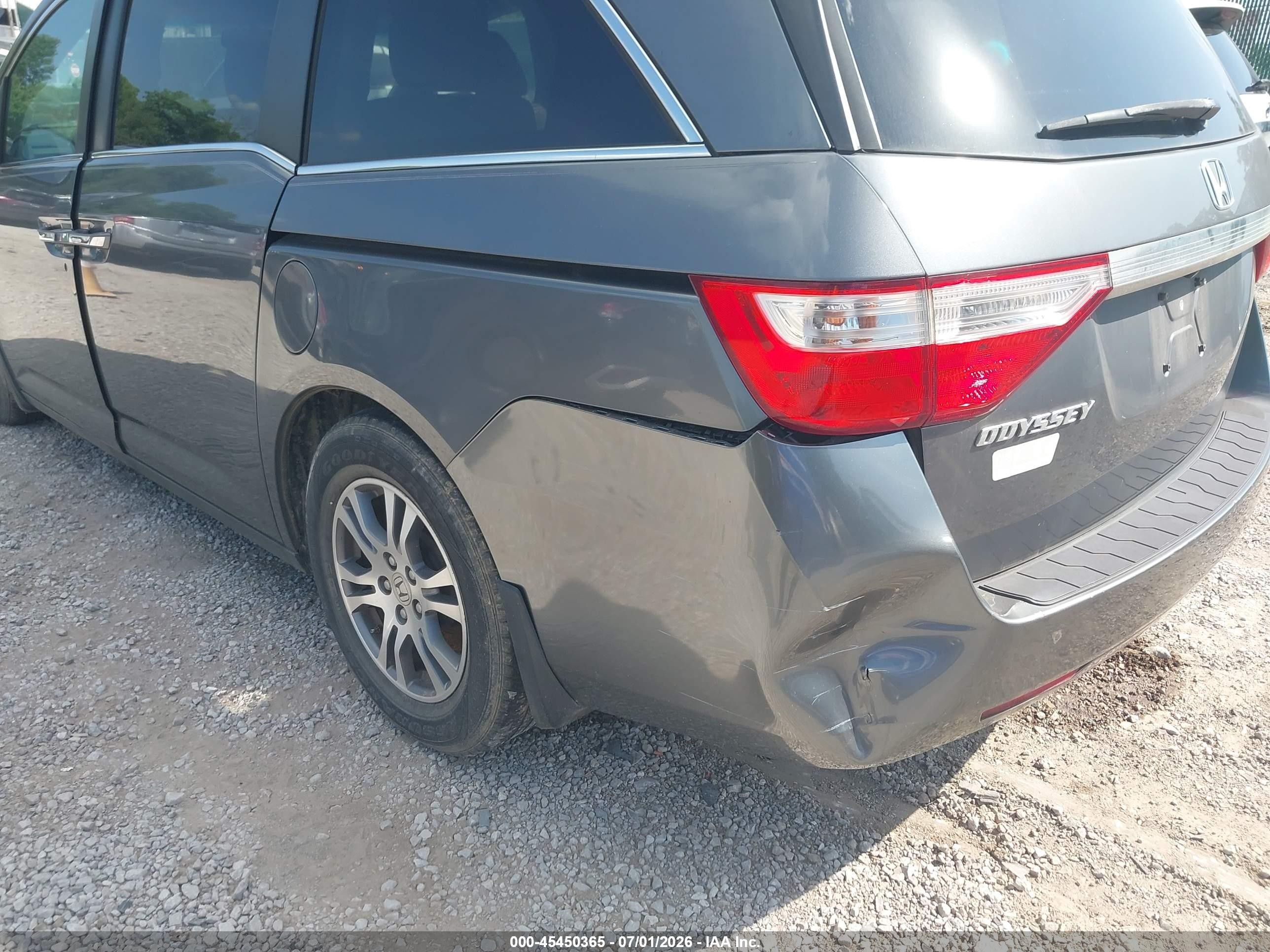 2011 Honda Odyssey Ex-l Gray vin: 5FNRL5H63BB085392