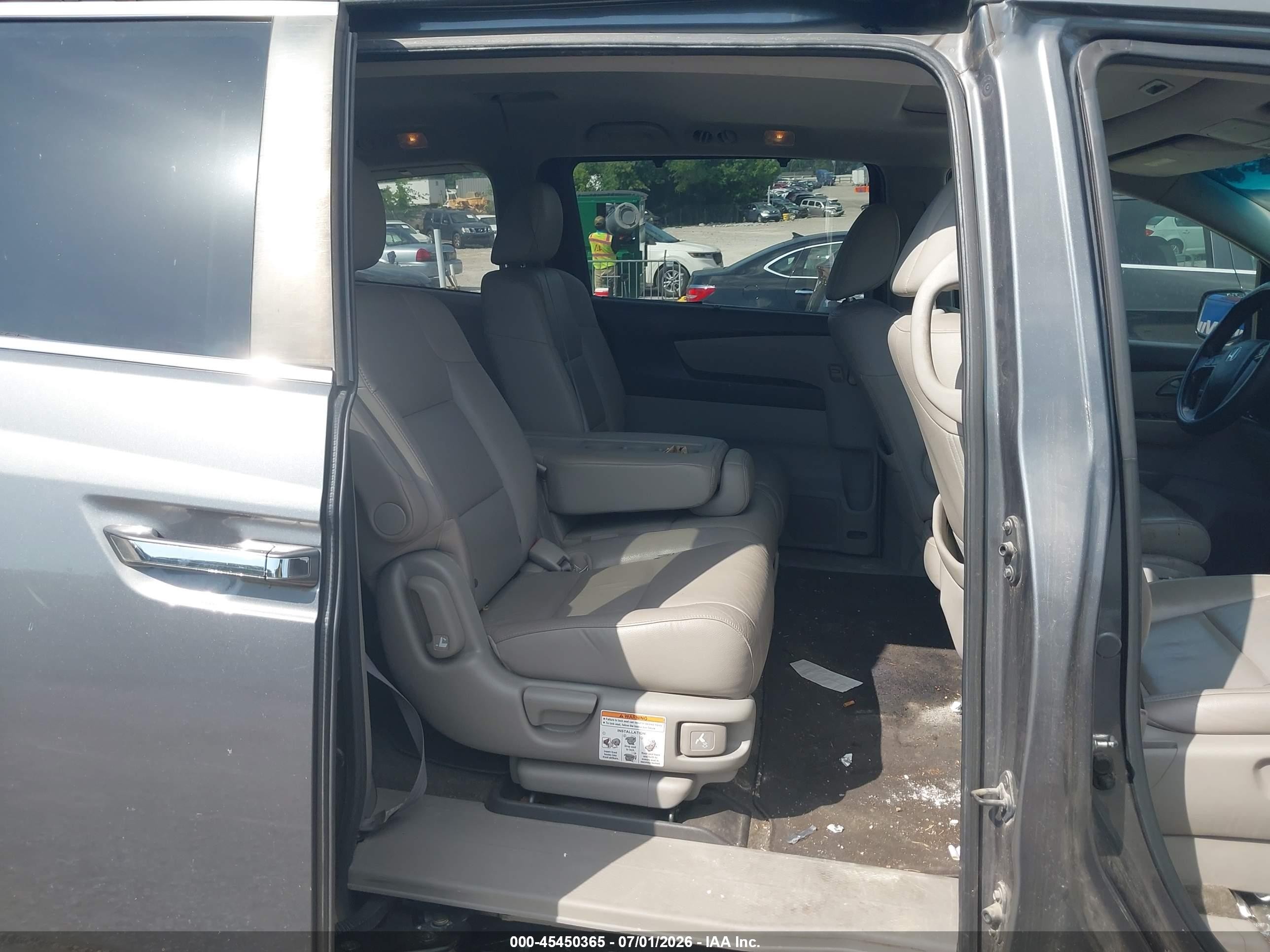 2011 Honda Odyssey Ex-l Gray vin: 5FNRL5H63BB085392