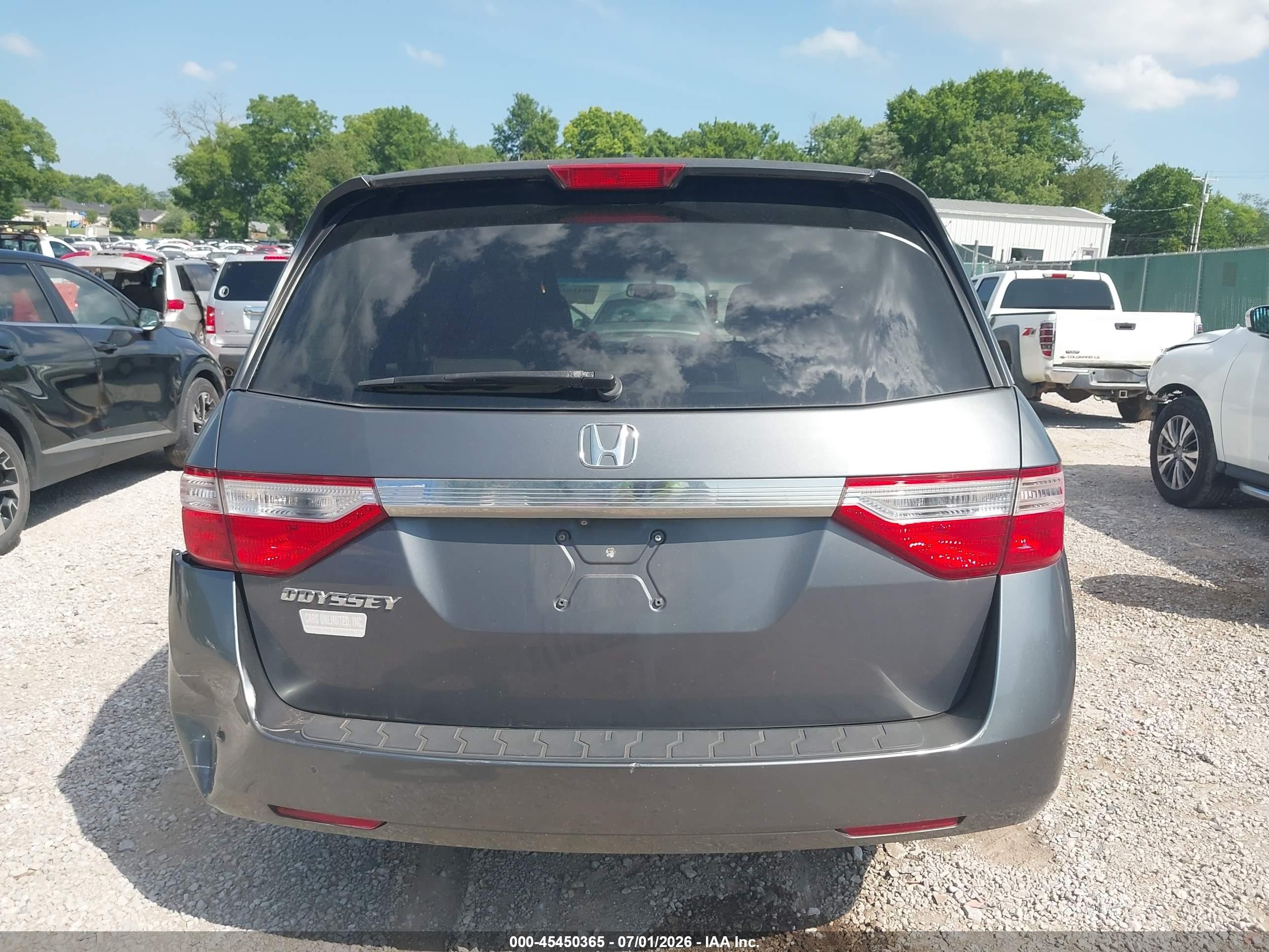 2011 Honda Odyssey Ex-l Gray vin: 5FNRL5H63BB085392