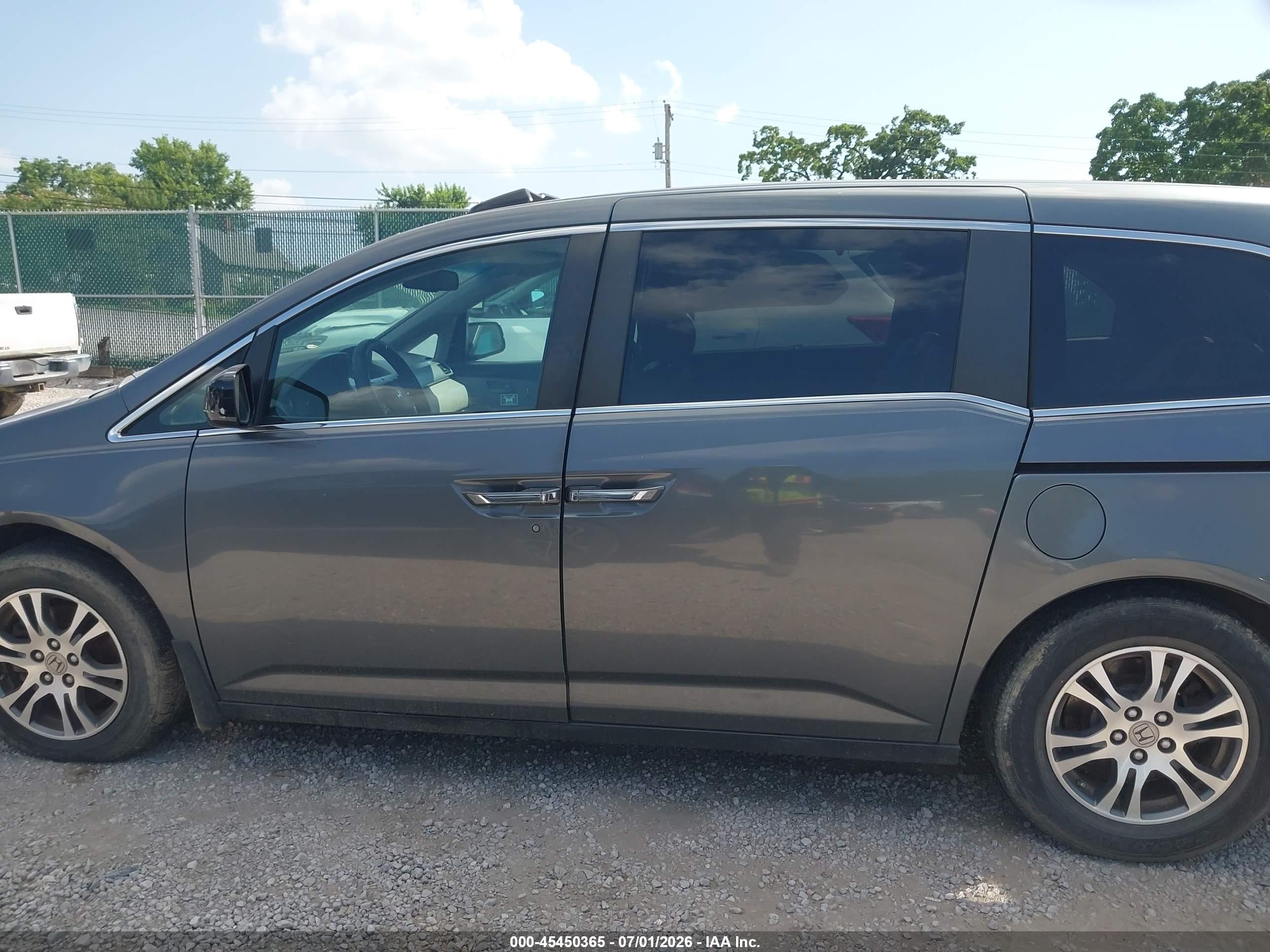 2011 Honda Odyssey Ex-l Gray vin: 5FNRL5H63BB085392