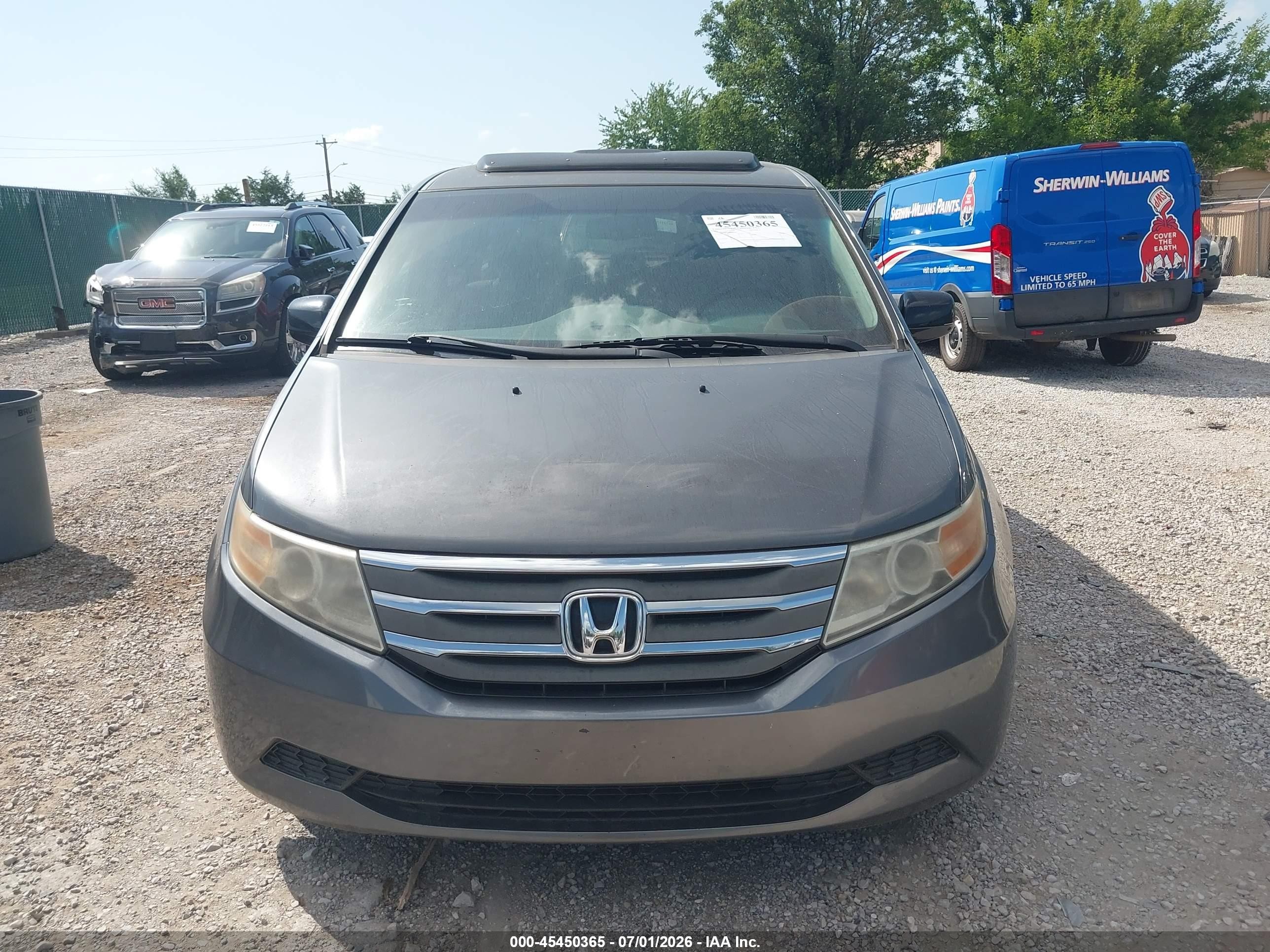 2011 Honda Odyssey Ex-l Gray vin: 5FNRL5H63BB085392