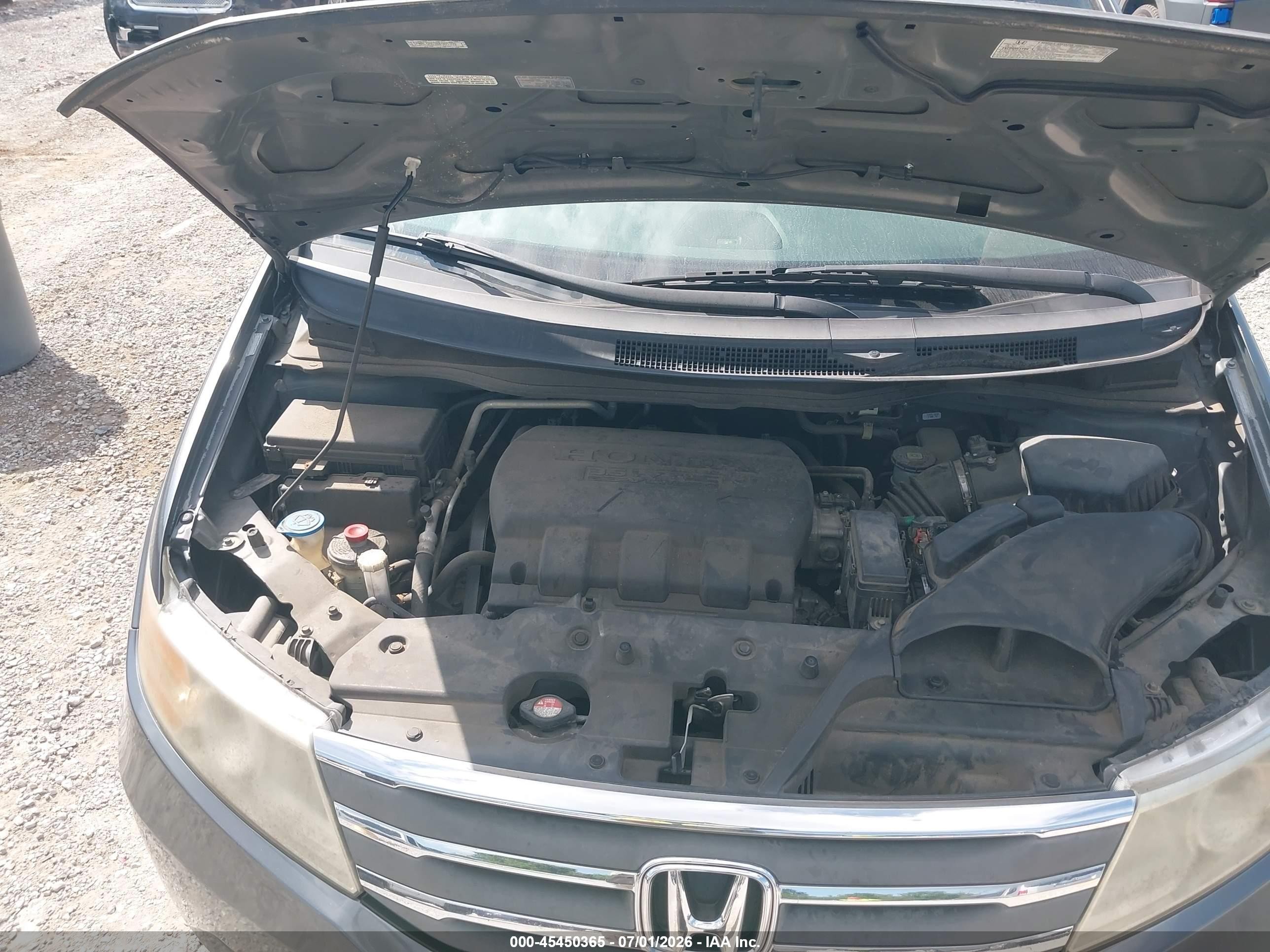 2011 Honda Odyssey Ex-l Gray vin: 5FNRL5H63BB085392