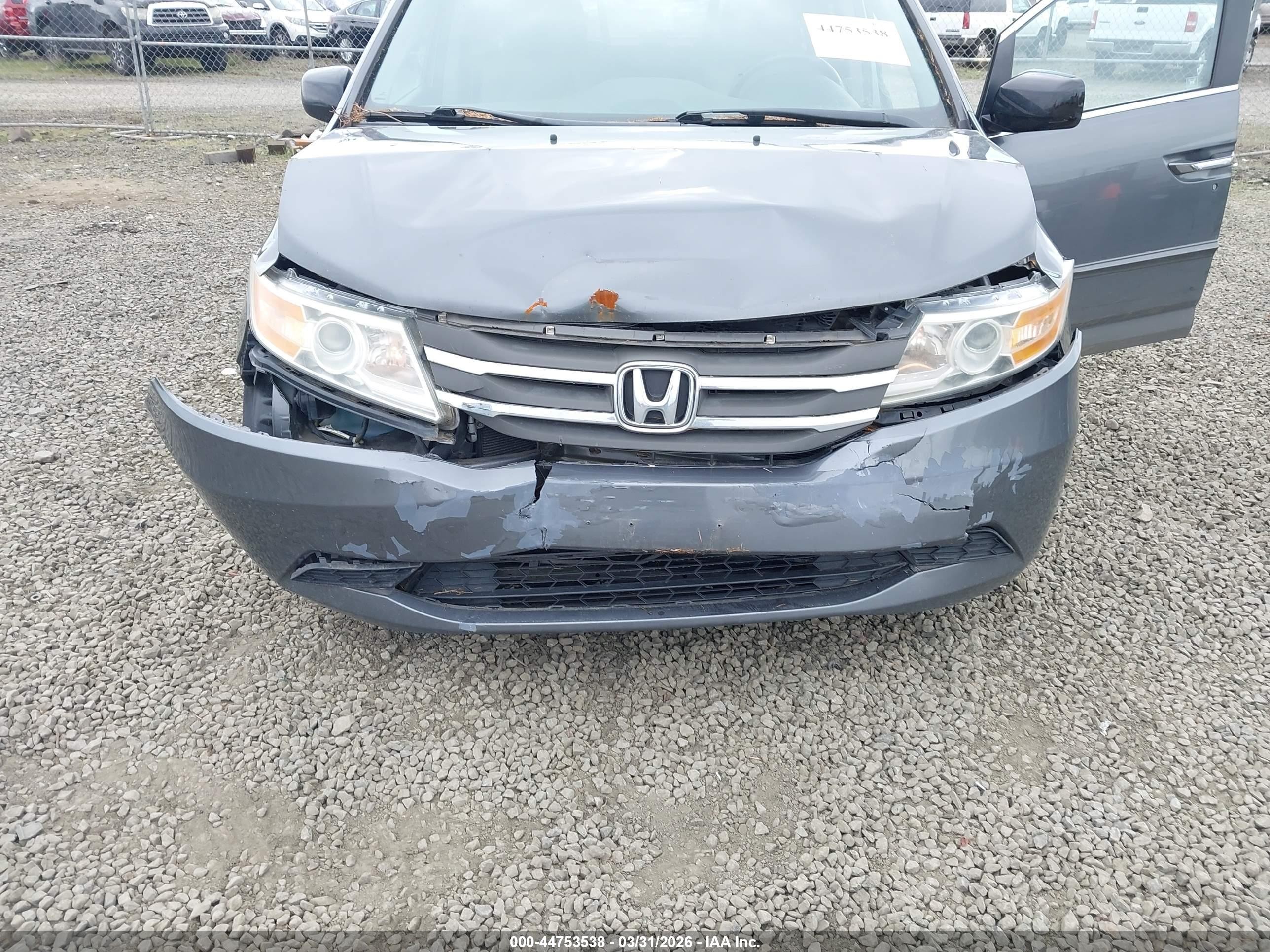 2011 Honda Odyssey Ex-l Серый vin: 5FNRL5H63BB086171