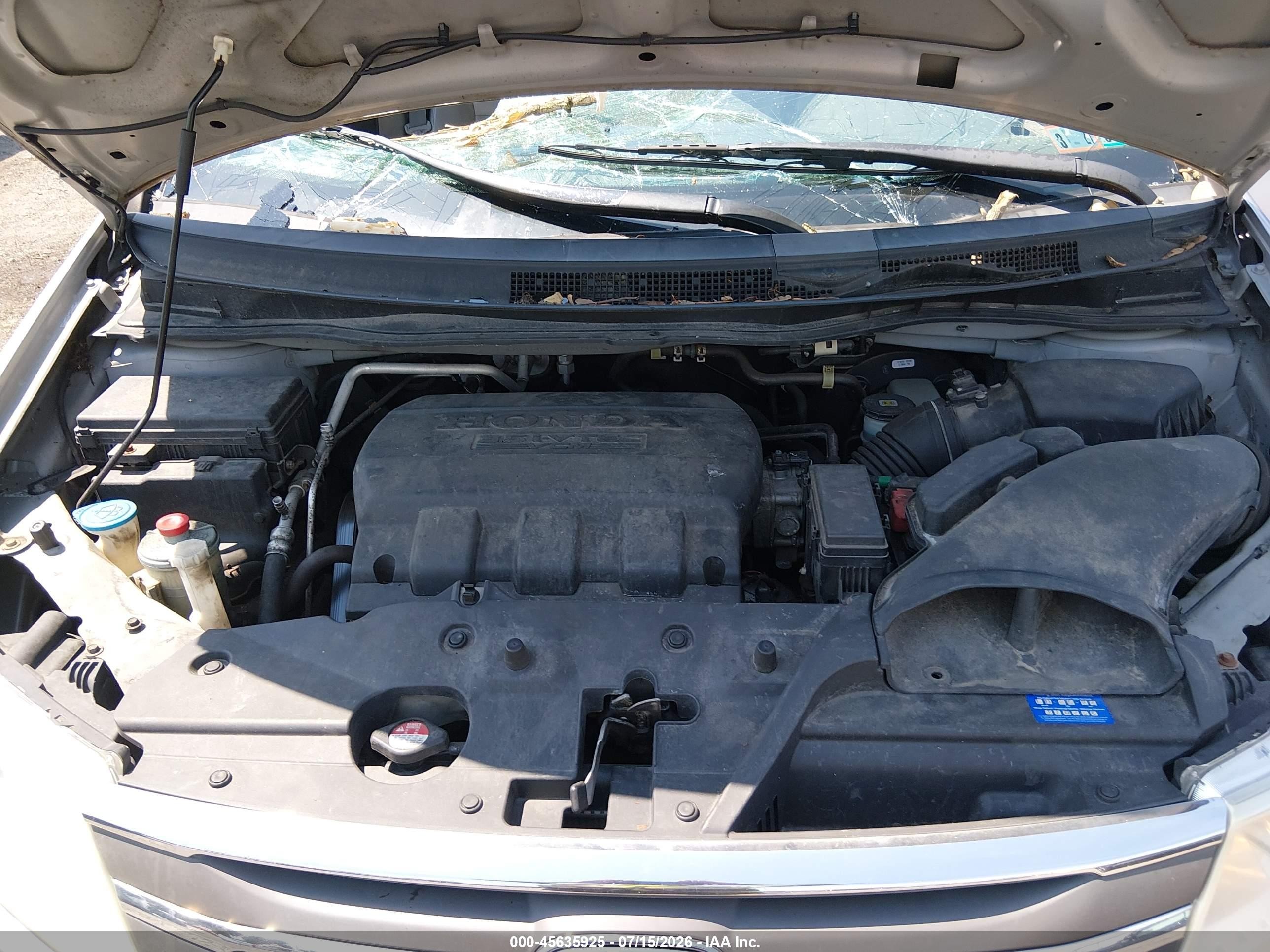 2012 Honda Odyssey Ex-l Light Blue vin: 5FNRL5H63CB007406