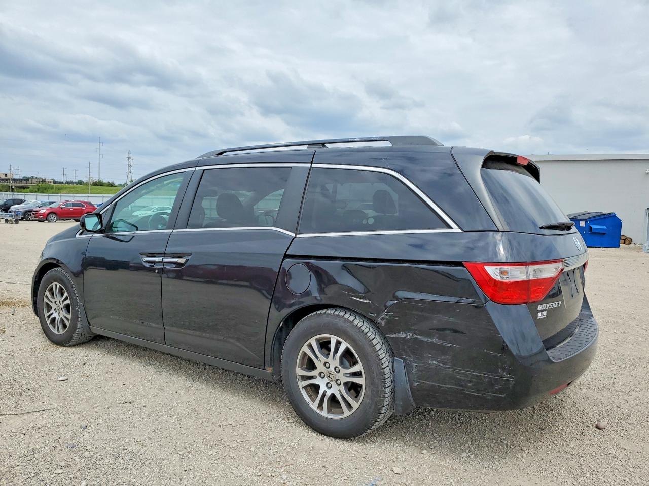 2012 Honda Odyssey Exl Black vin: 5FNRL5H63CB011293