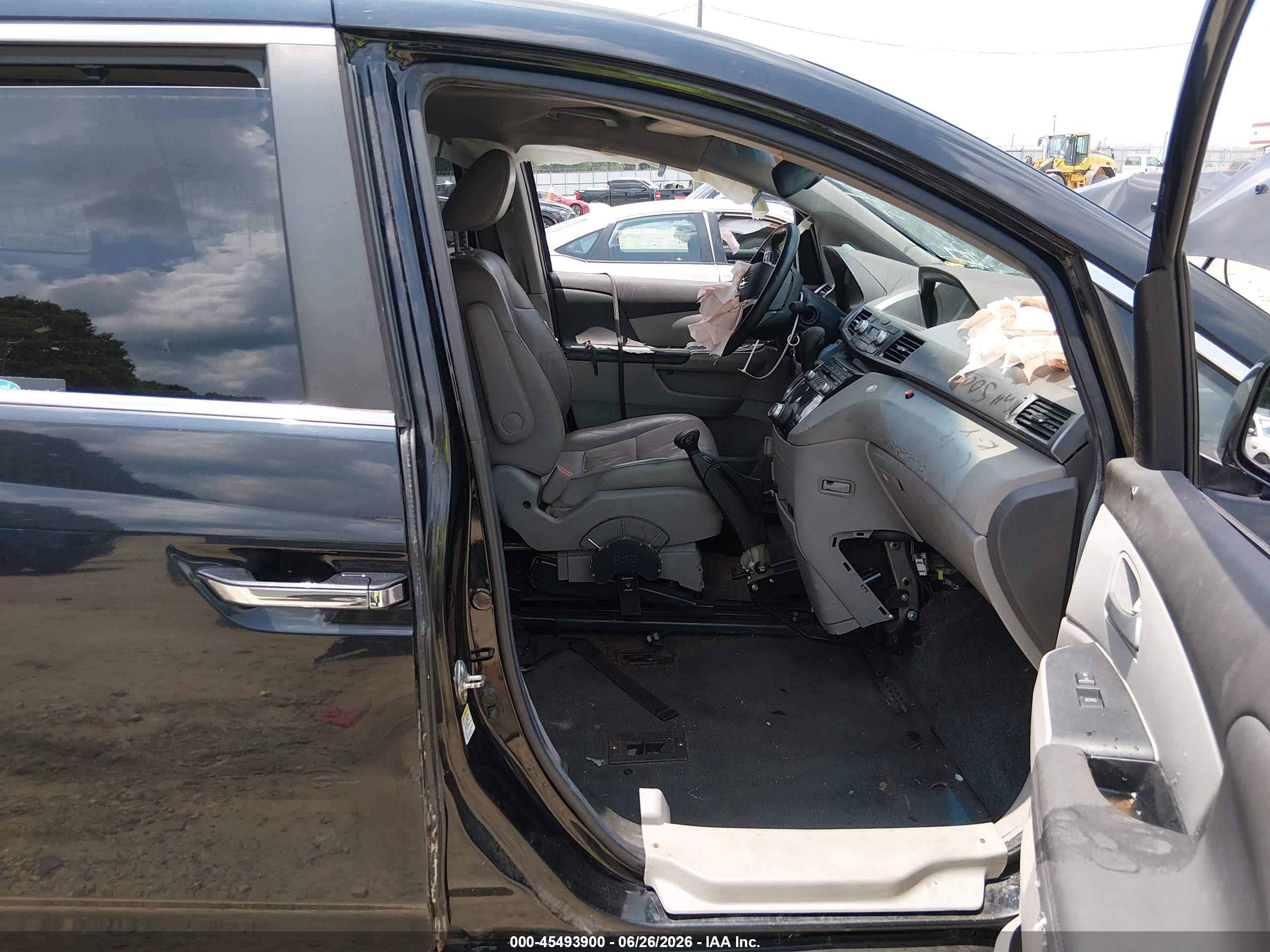 2012 Honda Odyssey Ex-l Black vin: 5FNRL5H63CB015005