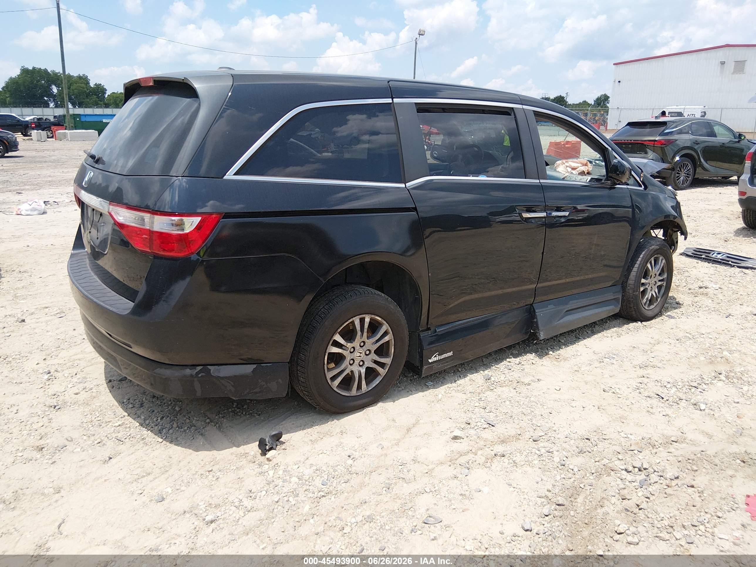 2012 Honda Odyssey Ex-l Black vin: 5FNRL5H63CB015005