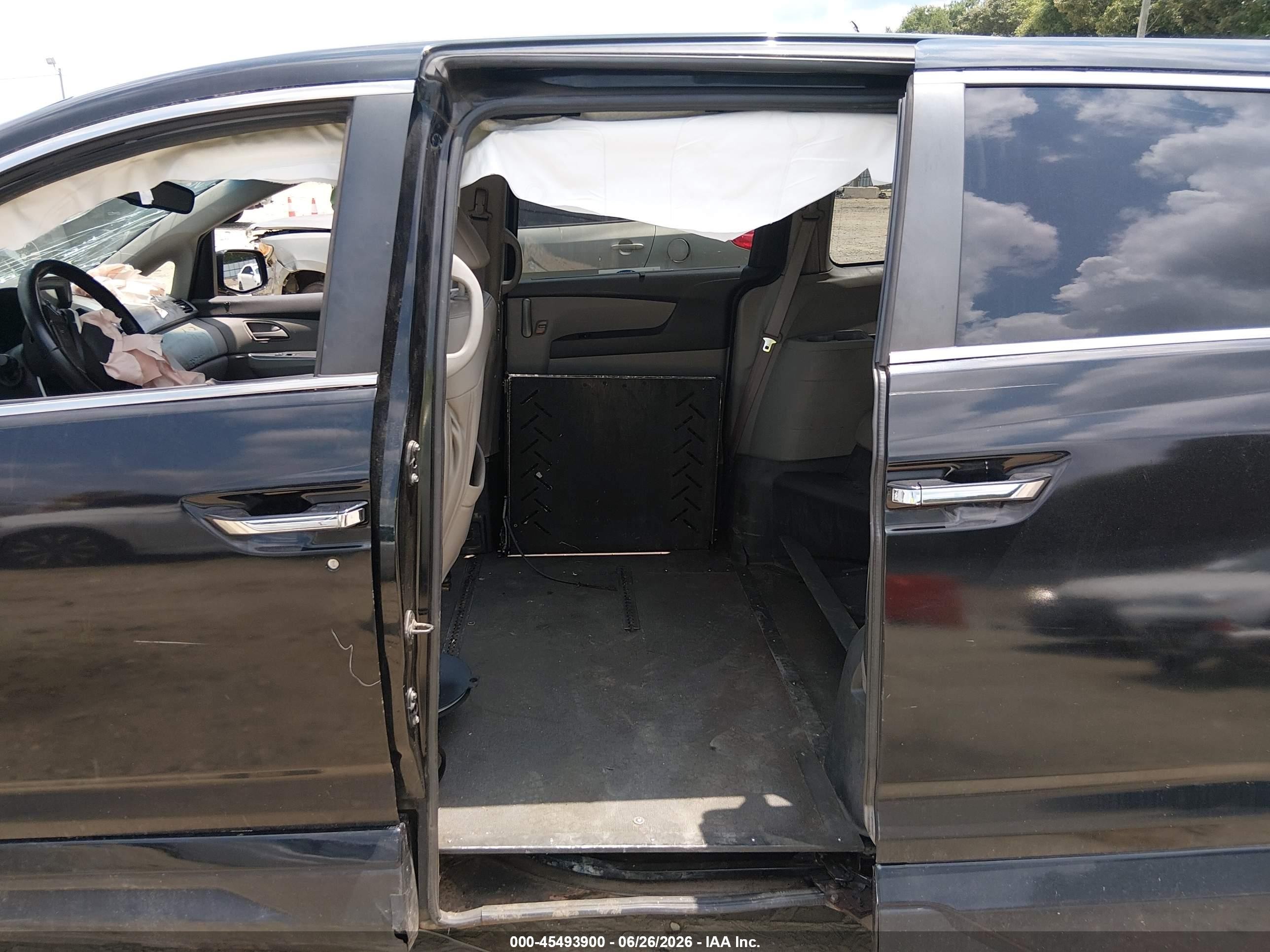 2012 Honda Odyssey Ex-l Black vin: 5FNRL5H63CB015005