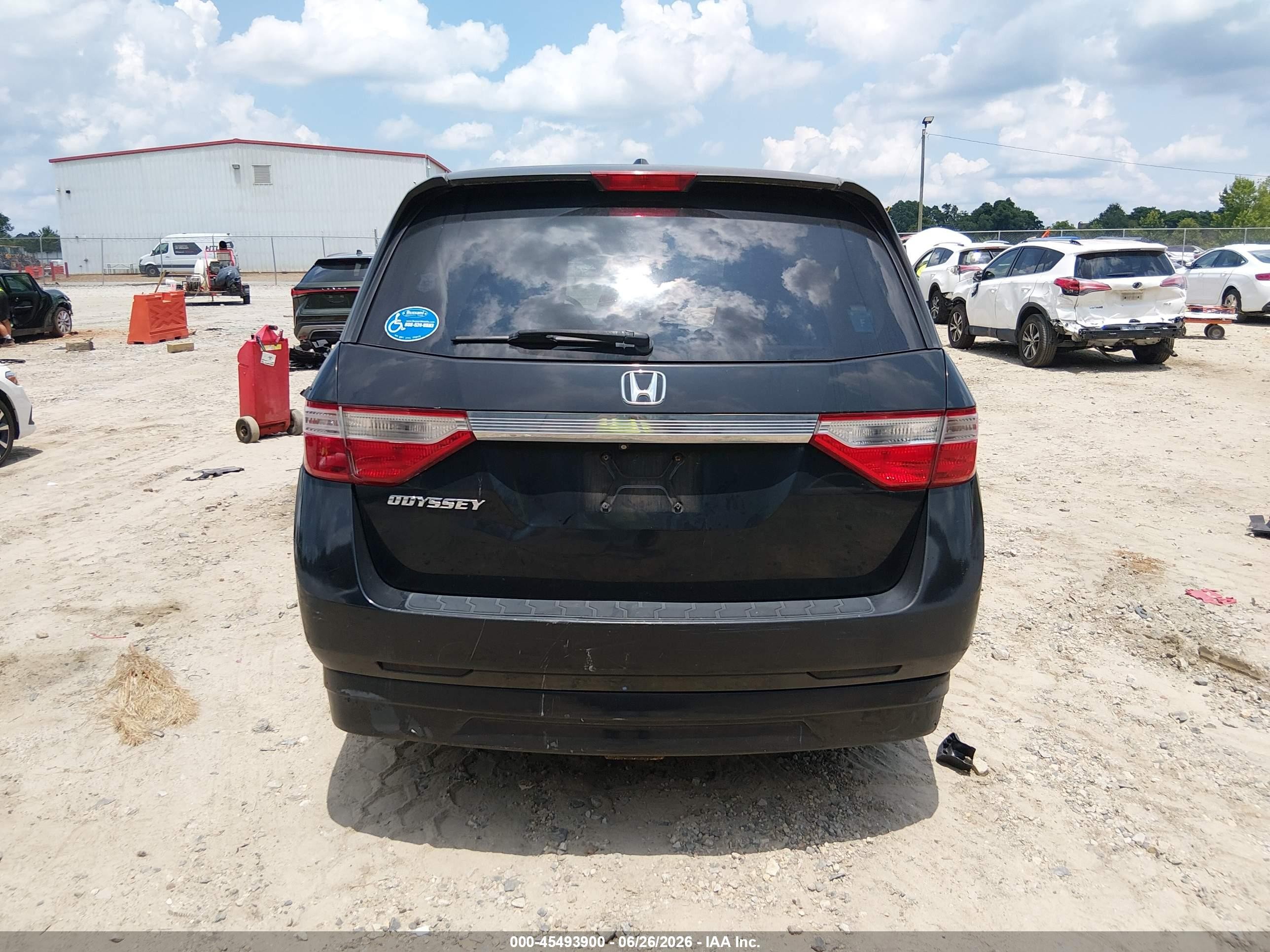 2012 Honda Odyssey Ex-l Black vin: 5FNRL5H63CB015005