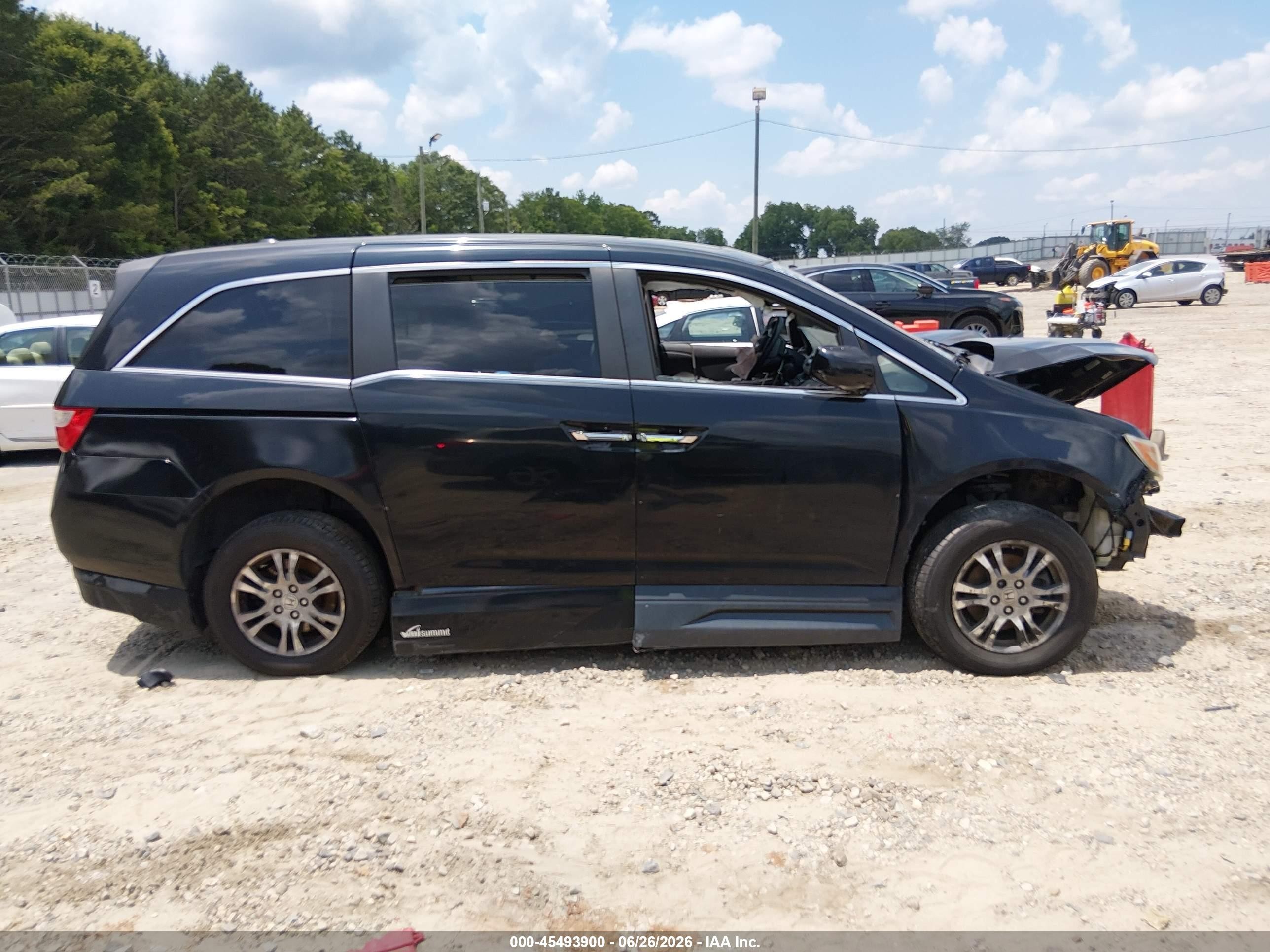 2012 Honda Odyssey Ex-l Black vin: 5FNRL5H63CB015005