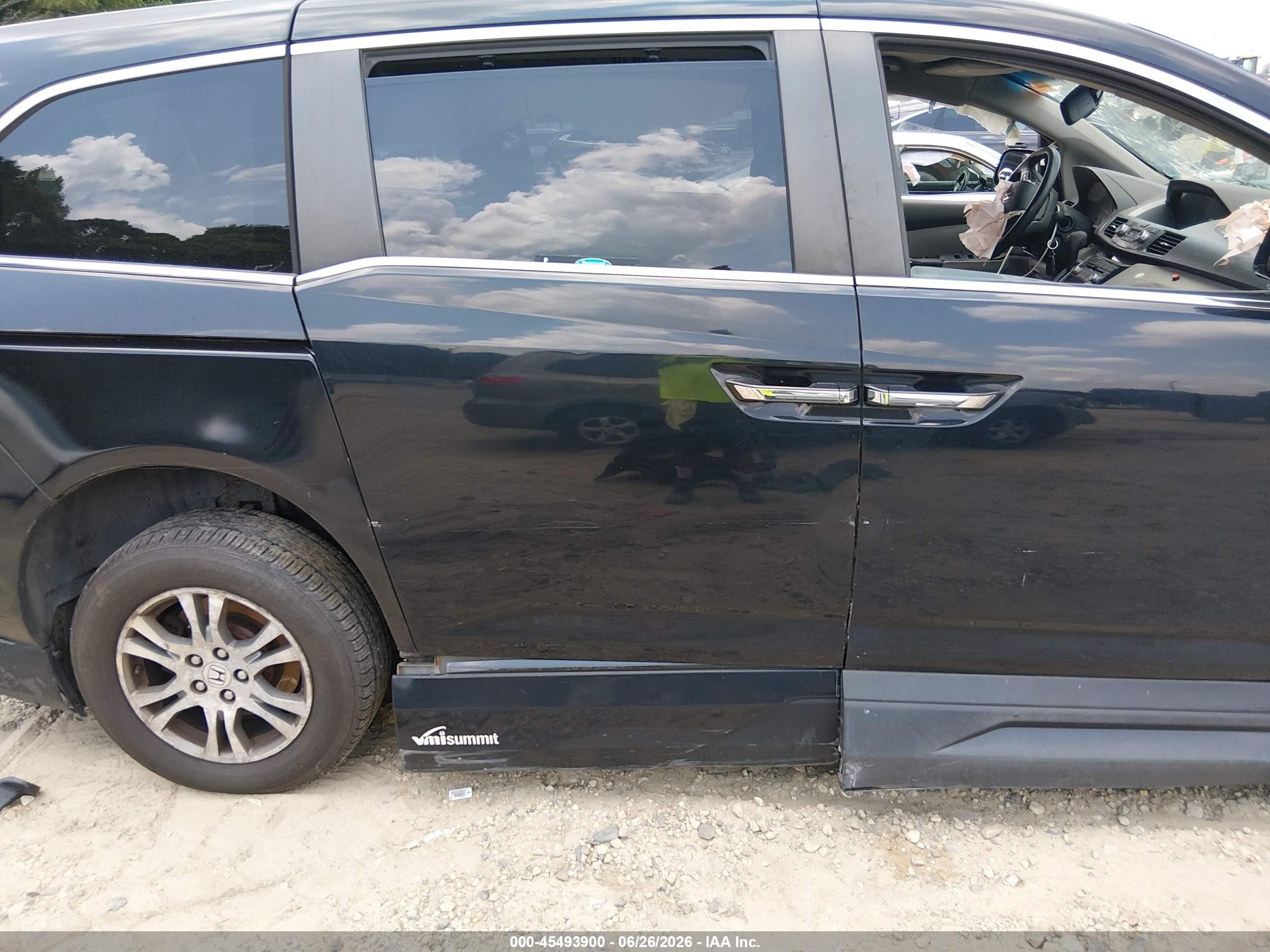 2012 Honda Odyssey Ex-l Black vin: 5FNRL5H63CB015005