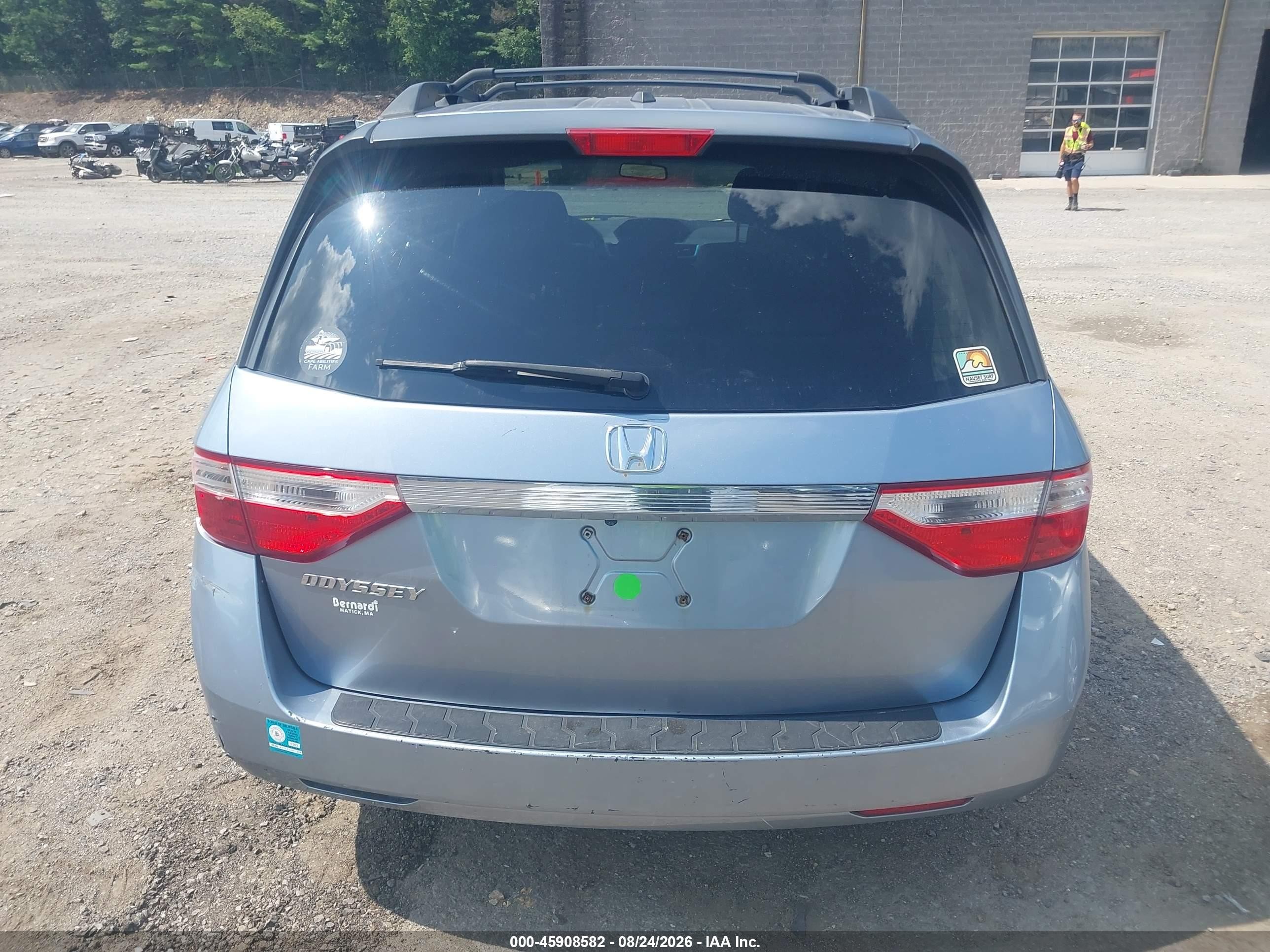 2012 Honda Odyssey Ex-l Blue vin: 5FNRL5H63CB018714