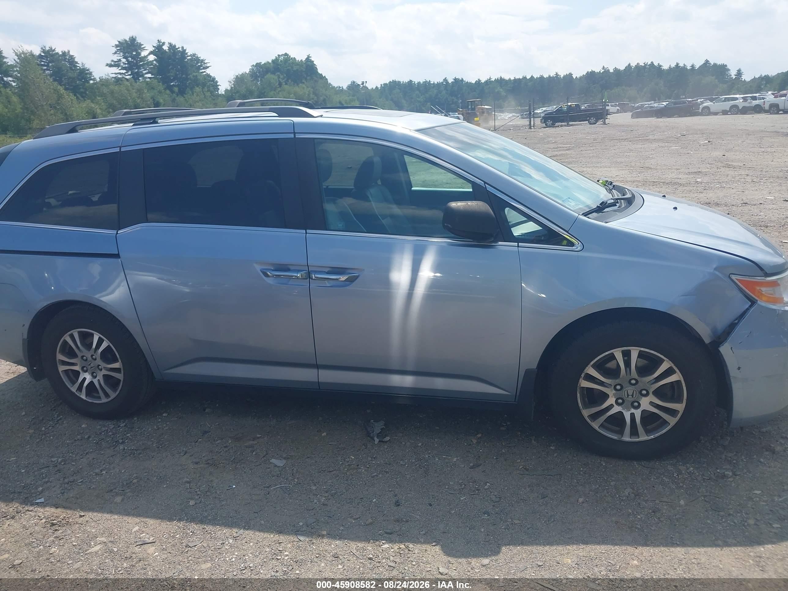 2012 Honda Odyssey Ex-l Blue vin: 5FNRL5H63CB018714