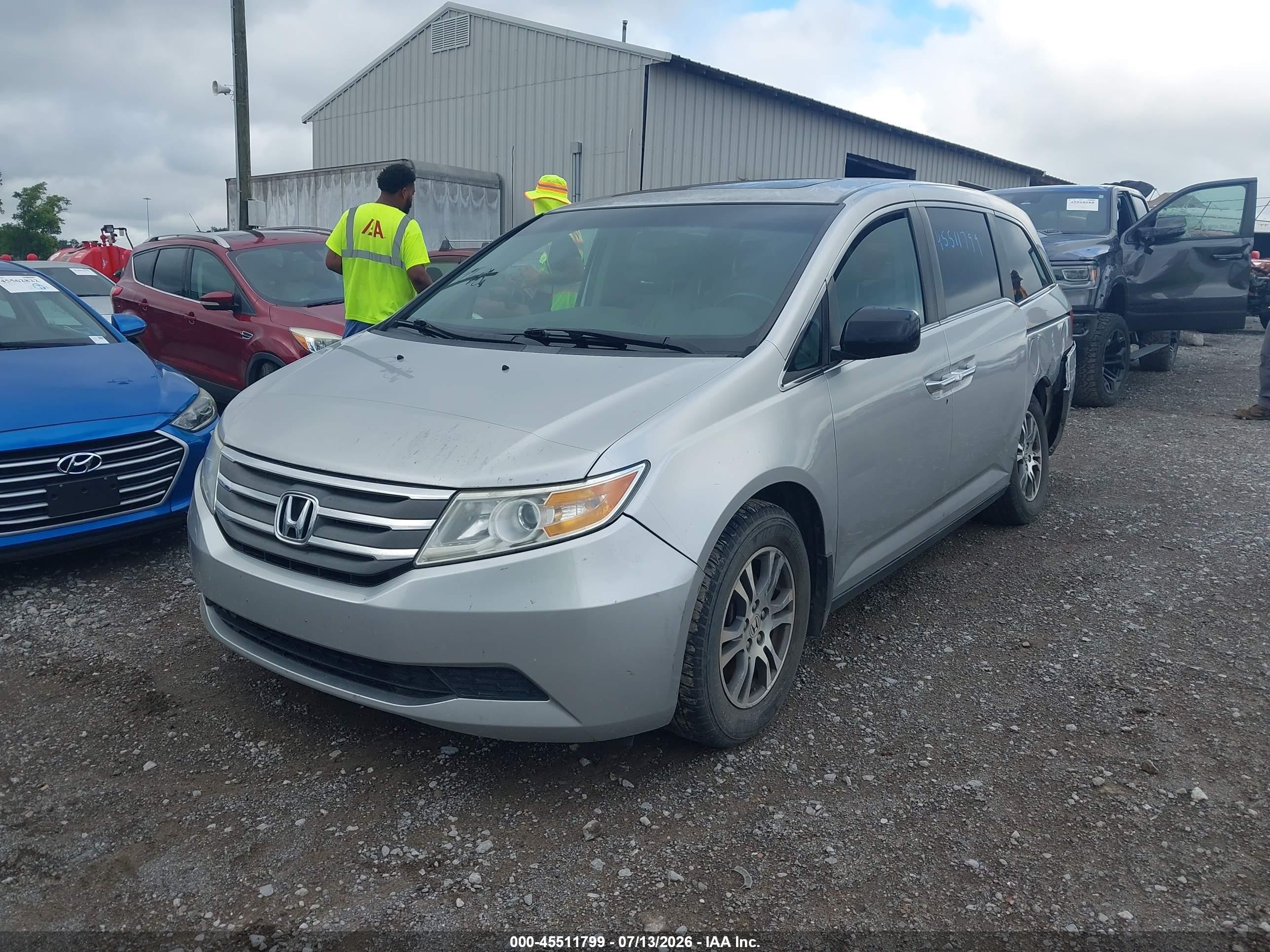 2012 Honda Odyssey Ex-l Серебряный vin: 5FNRL5H63CB031141