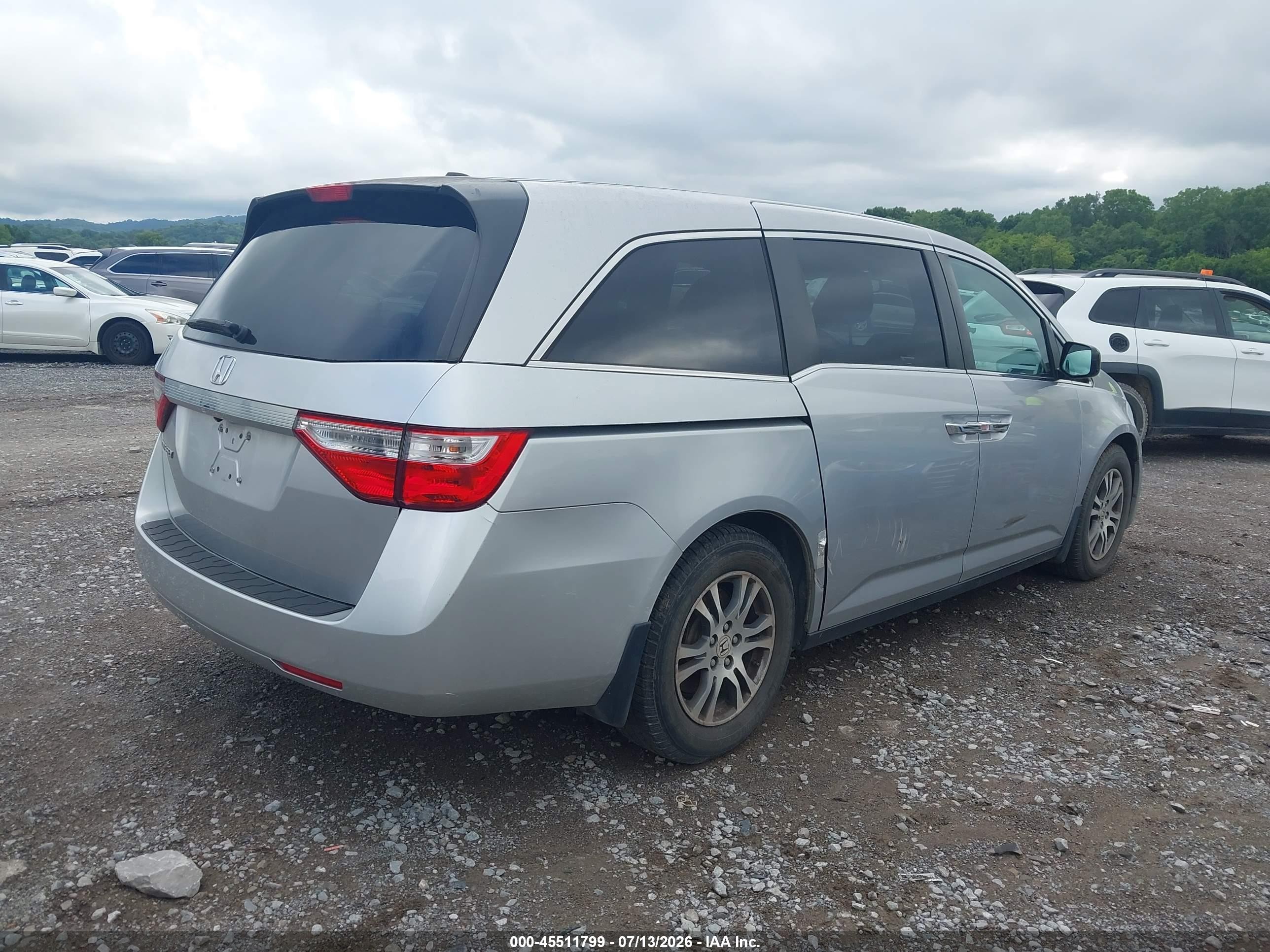 2012 Honda Odyssey Ex-l Серебряный vin: 5FNRL5H63CB031141