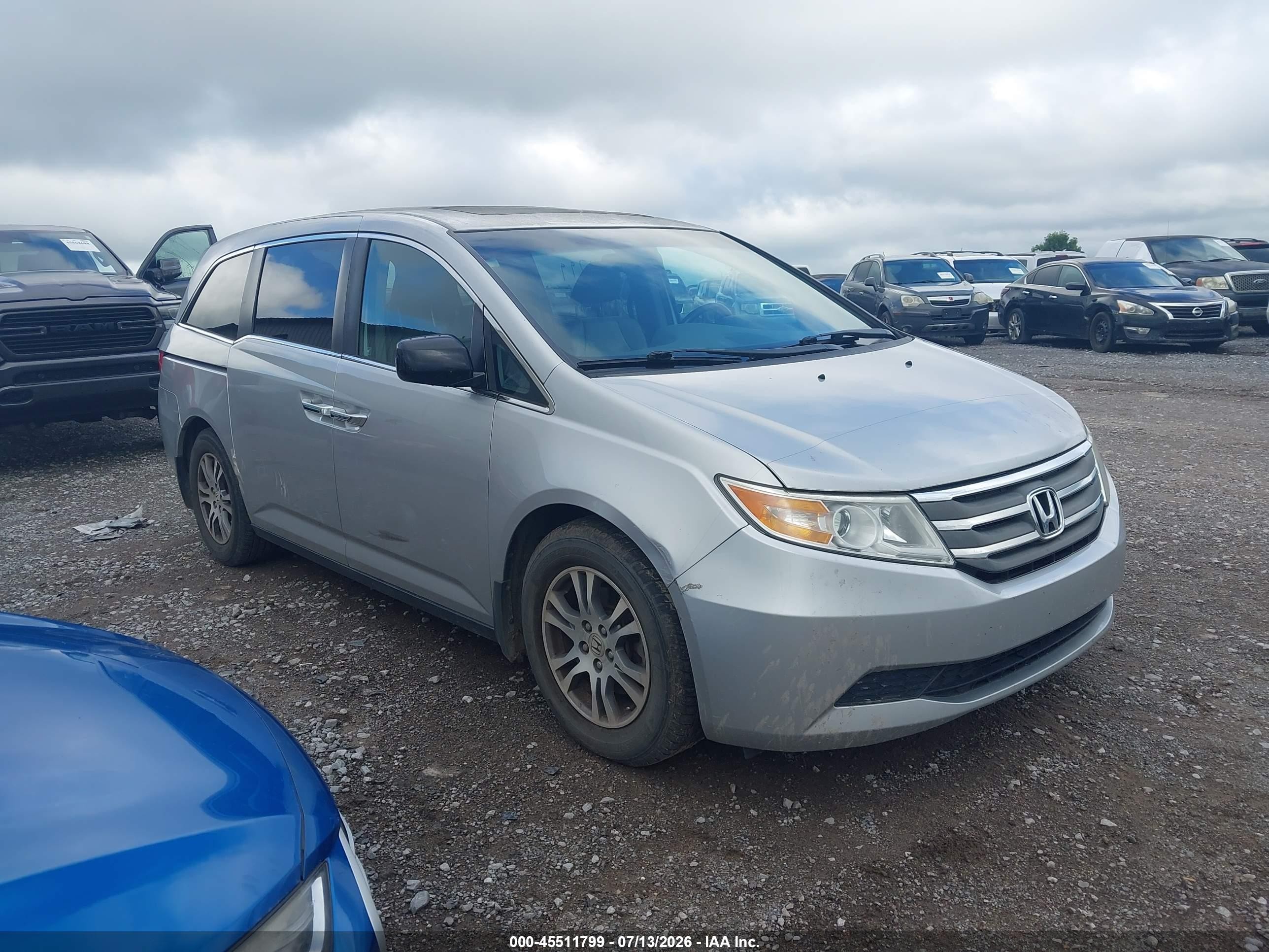 2012 Honda Odyssey Ex-l Серебряный vin: 5FNRL5H63CB031141
