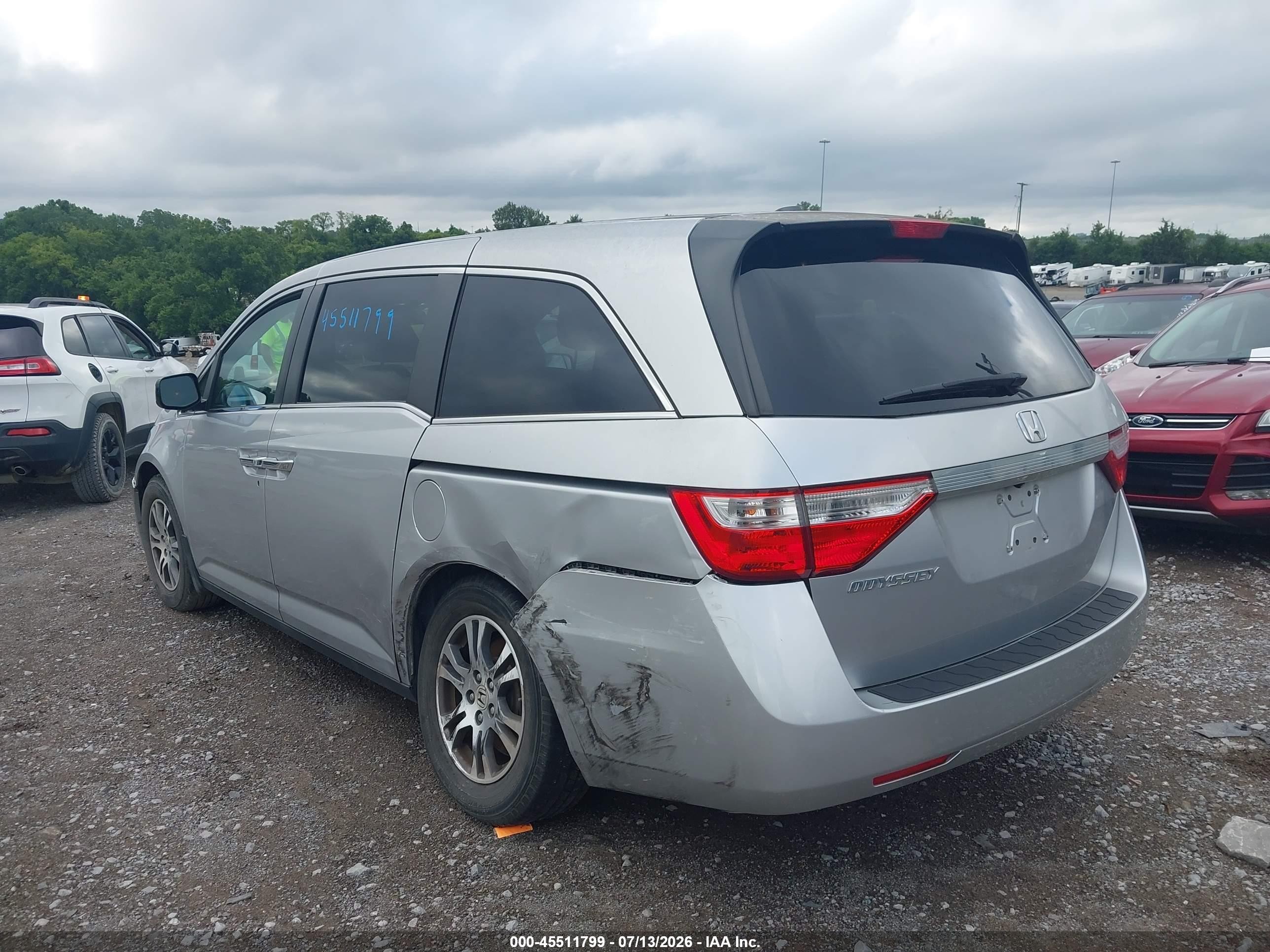 2012 Honda Odyssey Ex-l Серебряный vin: 5FNRL5H63CB031141