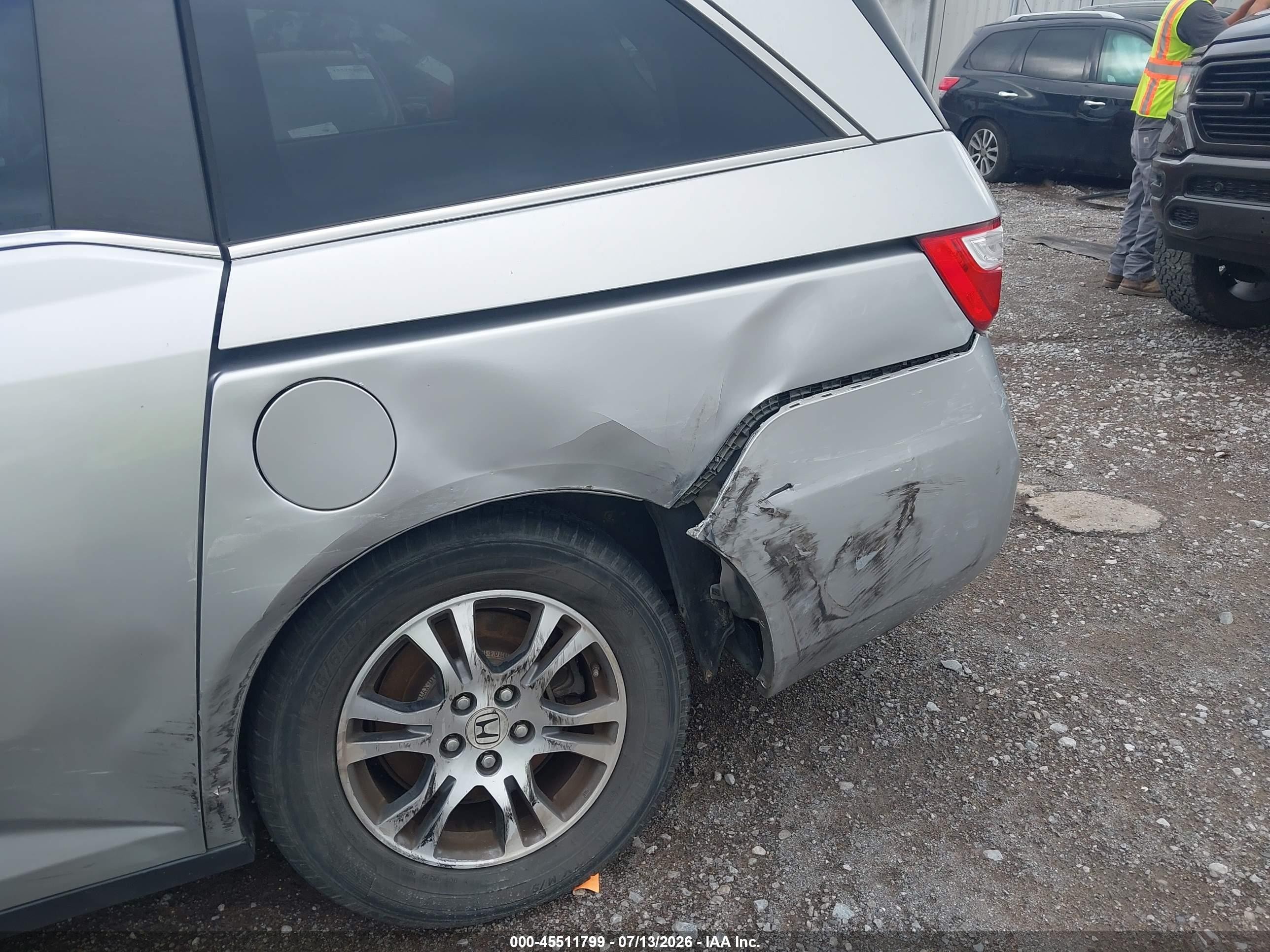 2012 Honda Odyssey Ex-l Серебряный vin: 5FNRL5H63CB031141