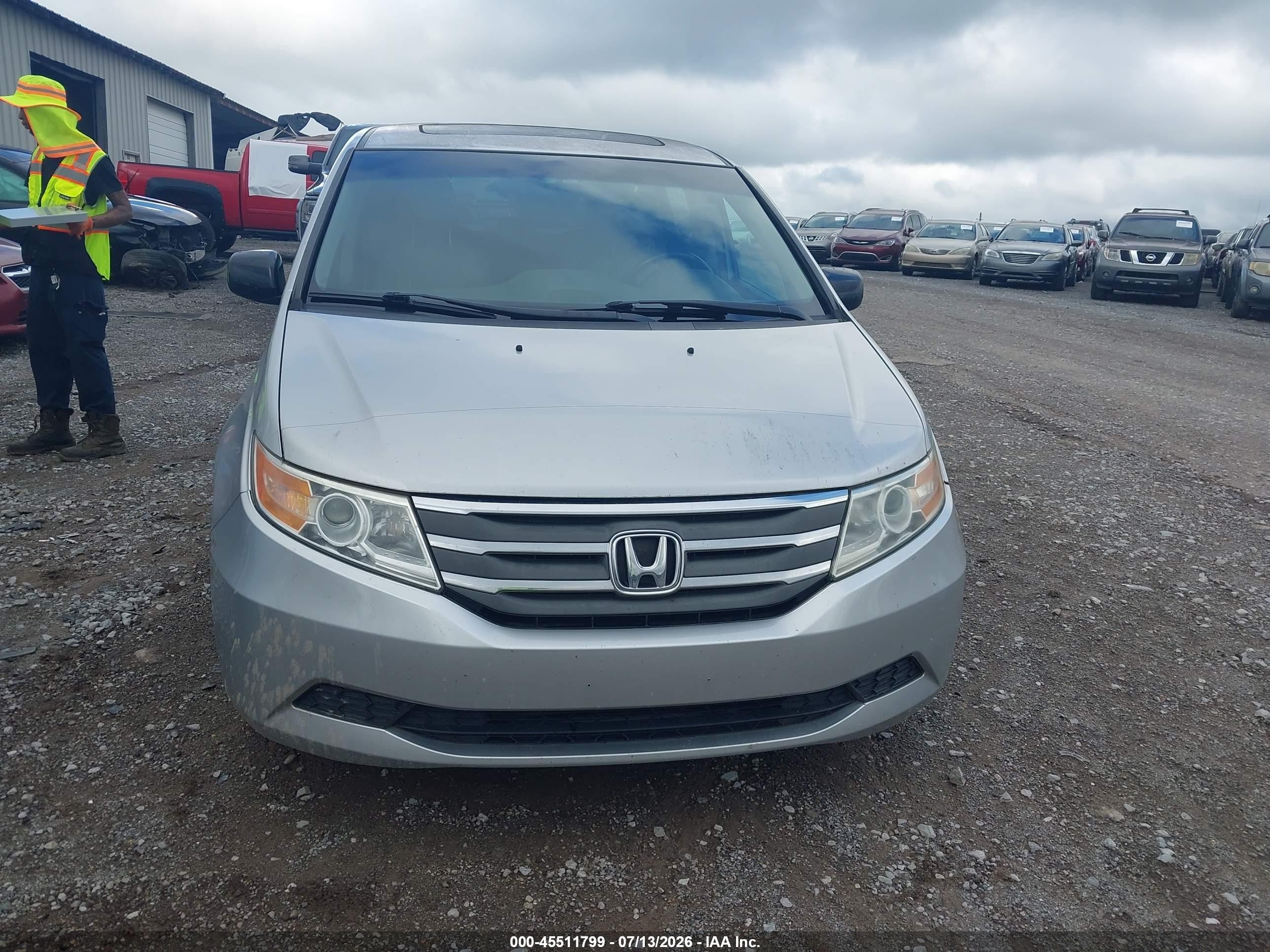 2012 Honda Odyssey Ex-l Серебряный vin: 5FNRL5H63CB031141