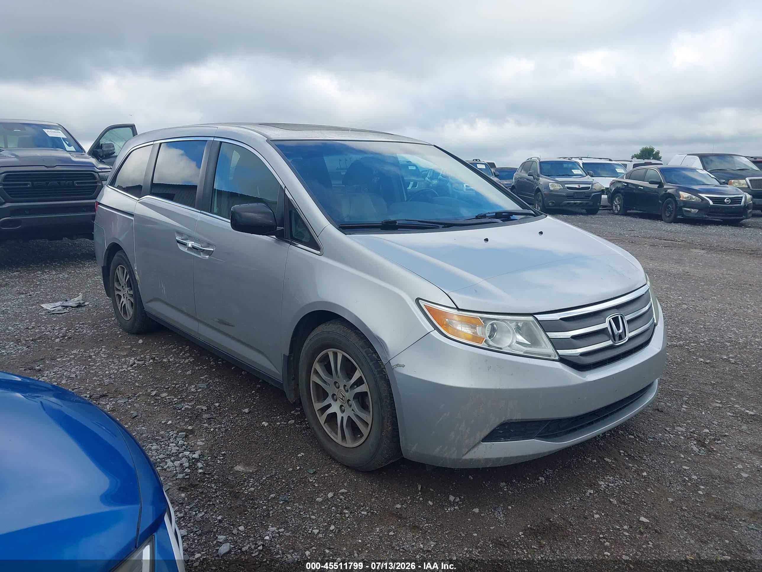 2012 Honda Odyssey Ex-l Серебряный vin: 5FNRL5H63CB031141