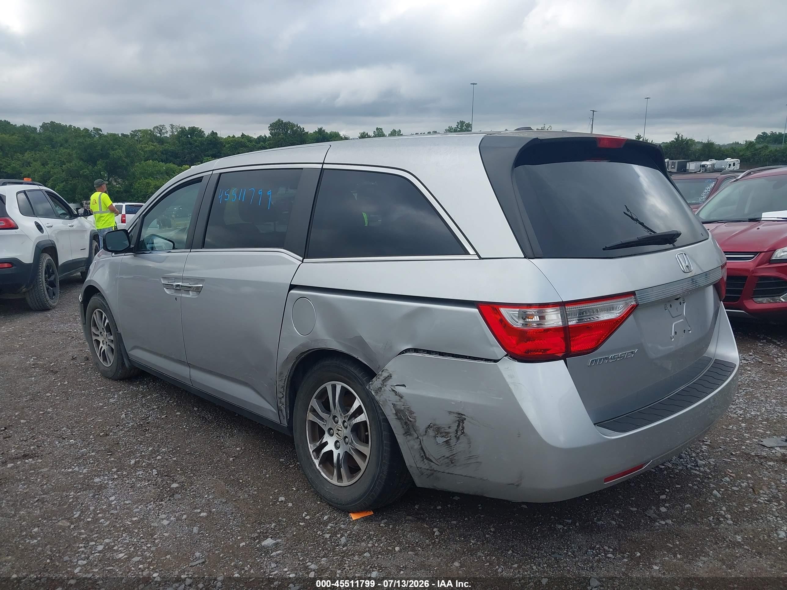 2012 Honda Odyssey Ex-l Серебряный vin: 5FNRL5H63CB031141