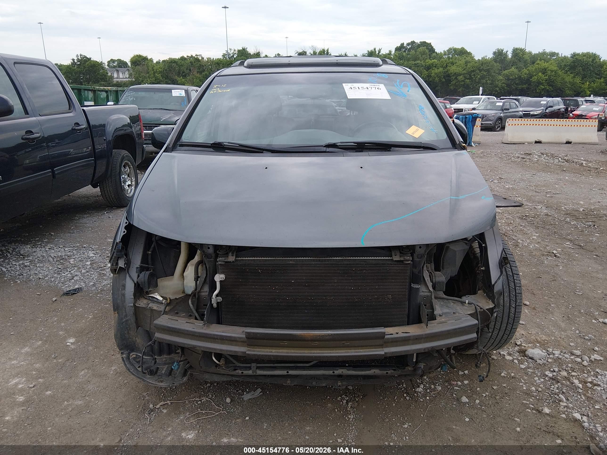 2012 Honda Odyssey Ex-l Серый vin: 5FNRL5H63CB035285