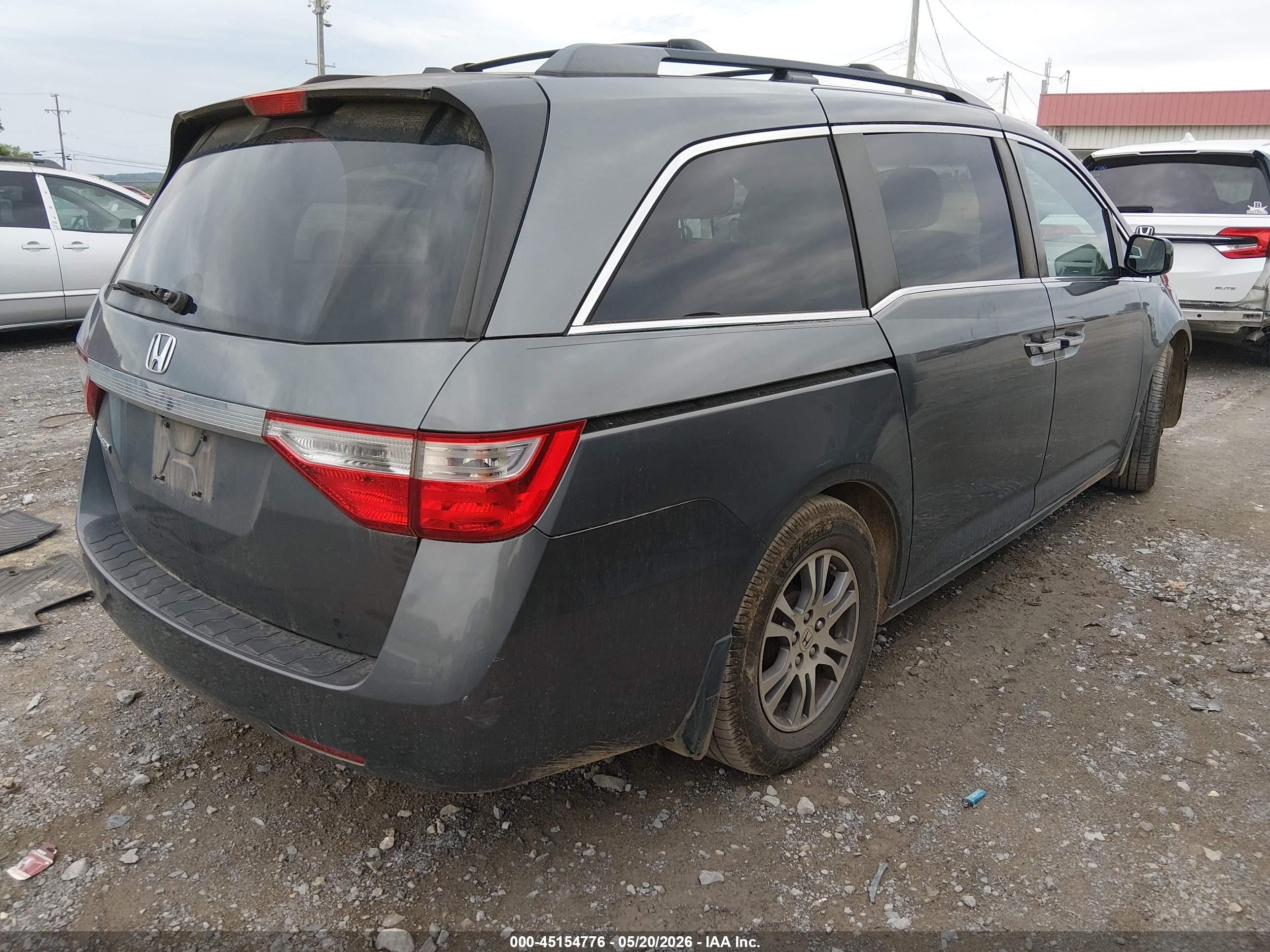 2012 Honda Odyssey Ex-l Серый vin: 5FNRL5H63CB035285
