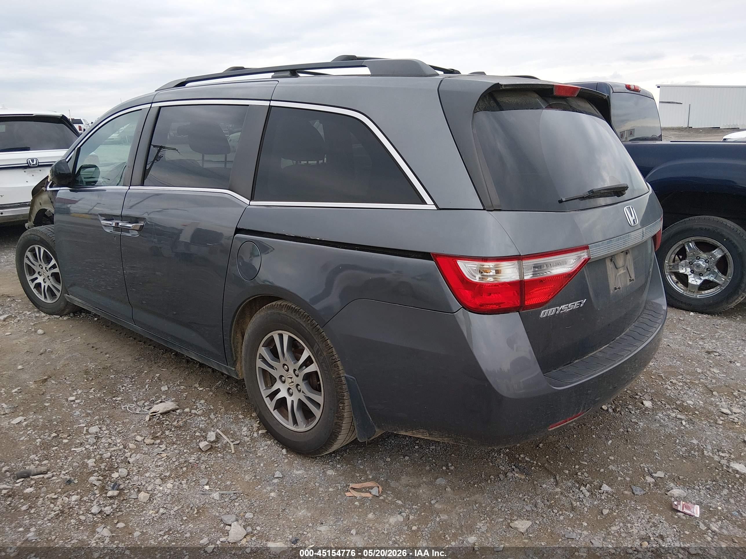 2012 Honda Odyssey Ex-l Серый vin: 5FNRL5H63CB035285