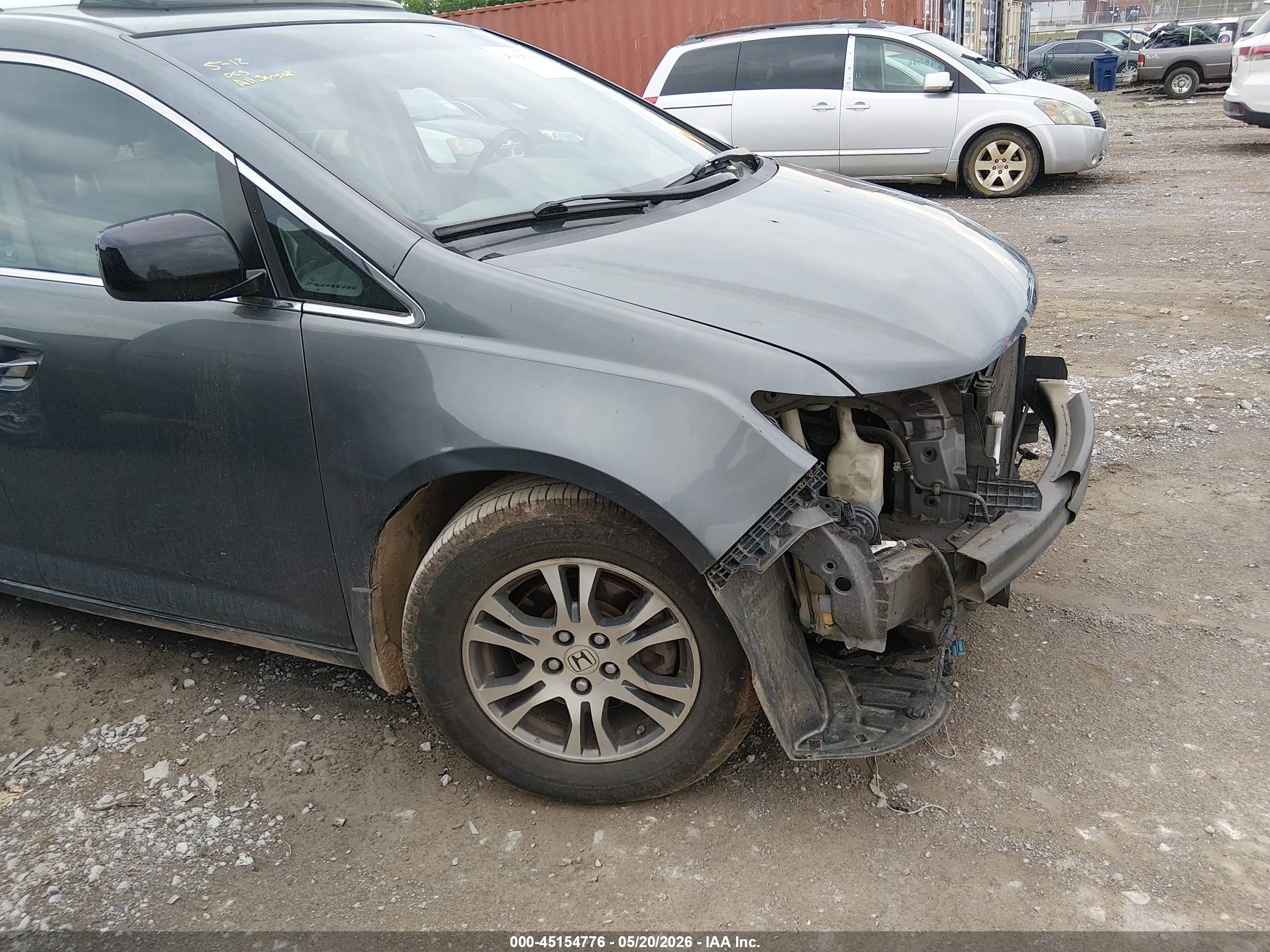 2012 Honda Odyssey Ex-l Серый vin: 5FNRL5H63CB035285